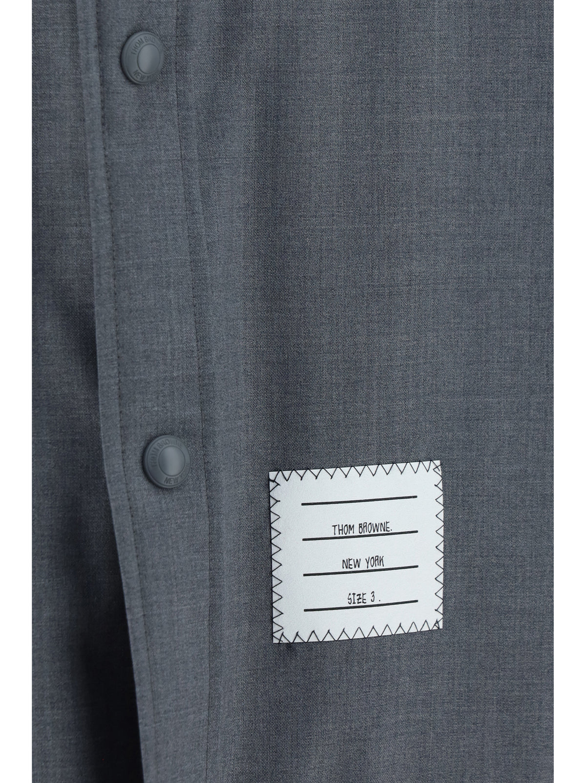 Thom Browne Men Wool And Cotton Blend Shirt