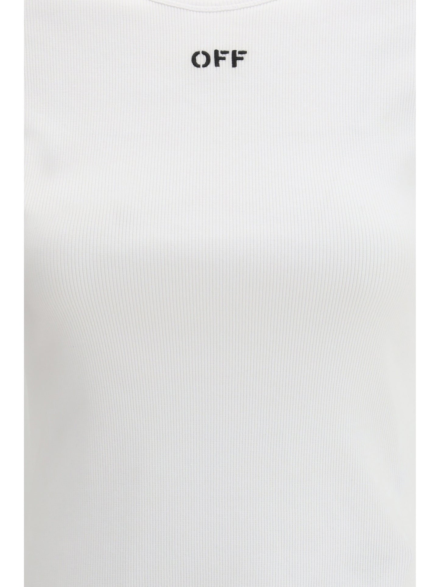 Off-White Women Off Stamp Rib Basic T-Shirt OFF-WHITE