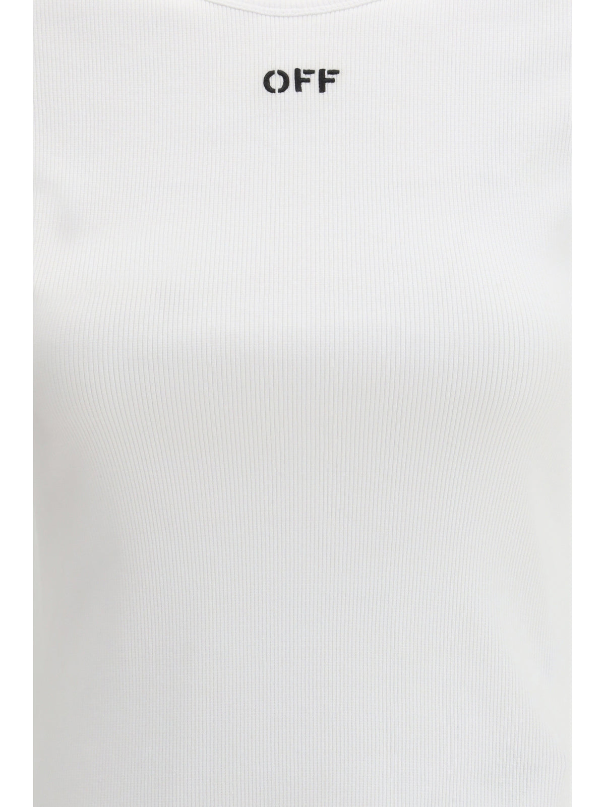 Off-White Women Off Stamp Rib Basic T-Shirt OFF-WHITE