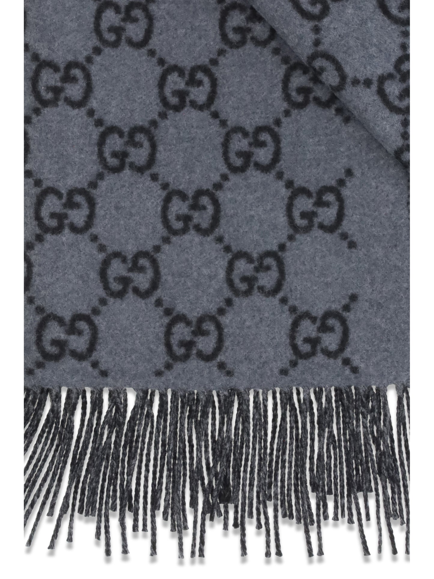 Gucci Men Gg Cashmere Scarf GUCCI