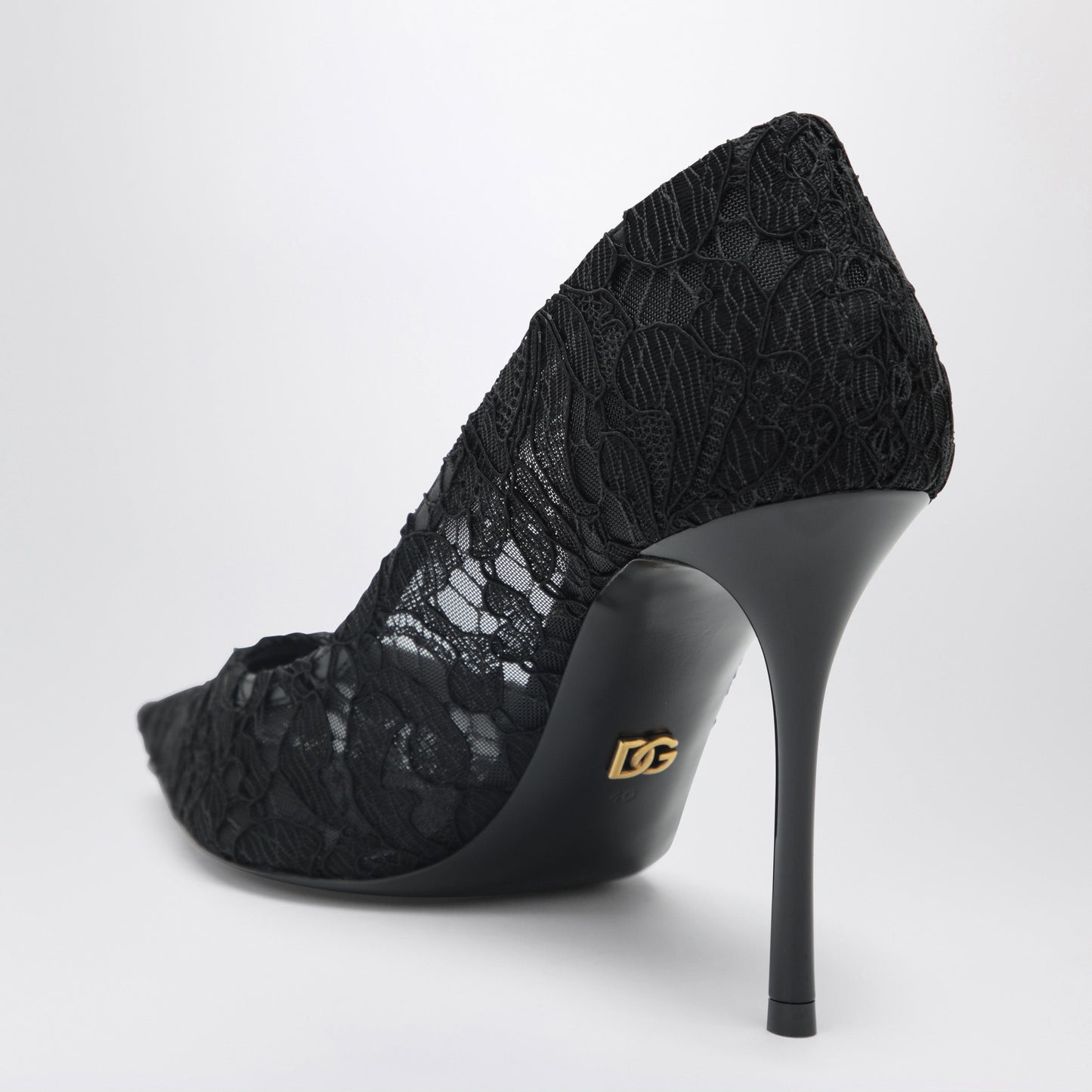 Dolce&Gabbana Black Lace Decollete Women DOLCE & GABBANA