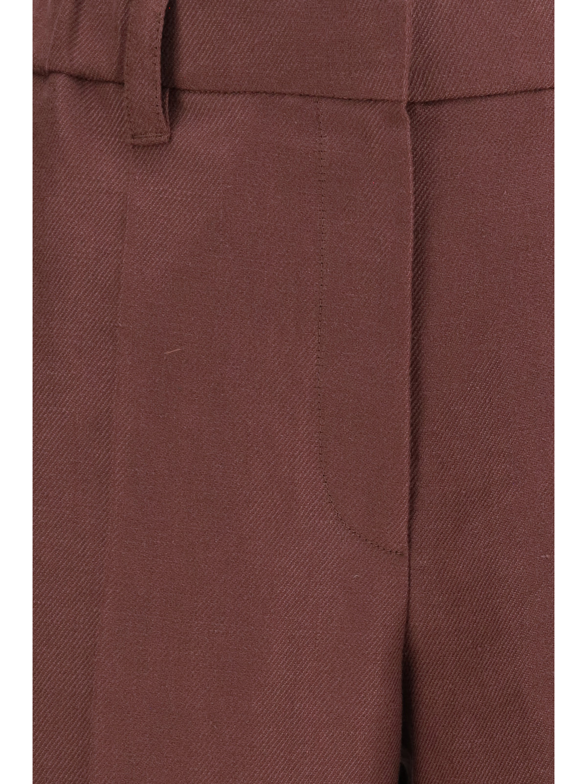 Brunello Cucinelli Women Wide-Leg Pants In Linen With Elastic Waistband And Belt Loops