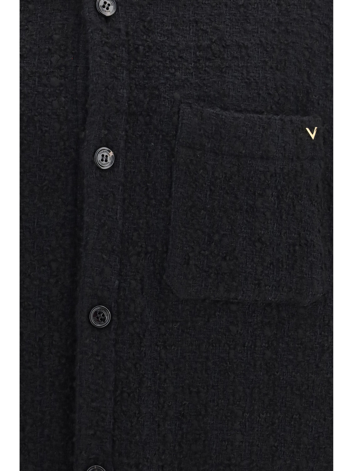 Valentino Men Textured High-Neck Jacket