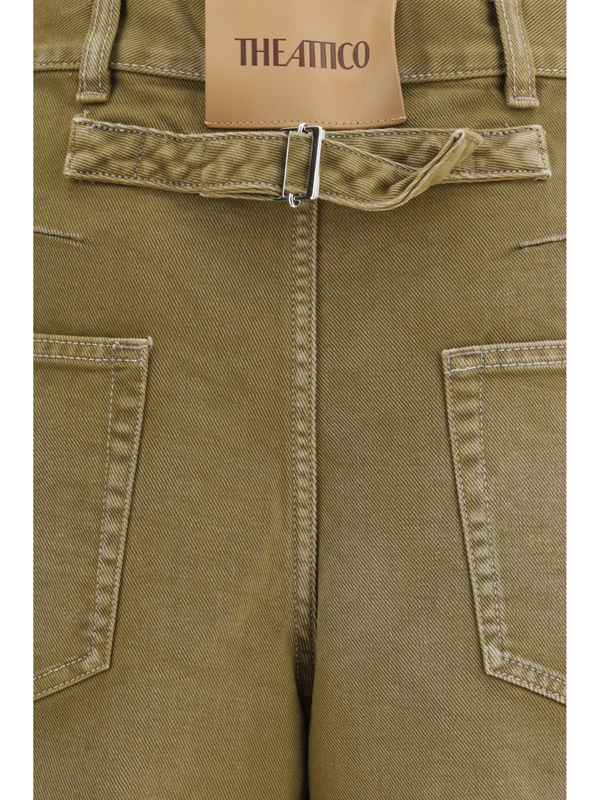 The Attico Women Wide-Leg Jeans With Back Belt THE ATTICO