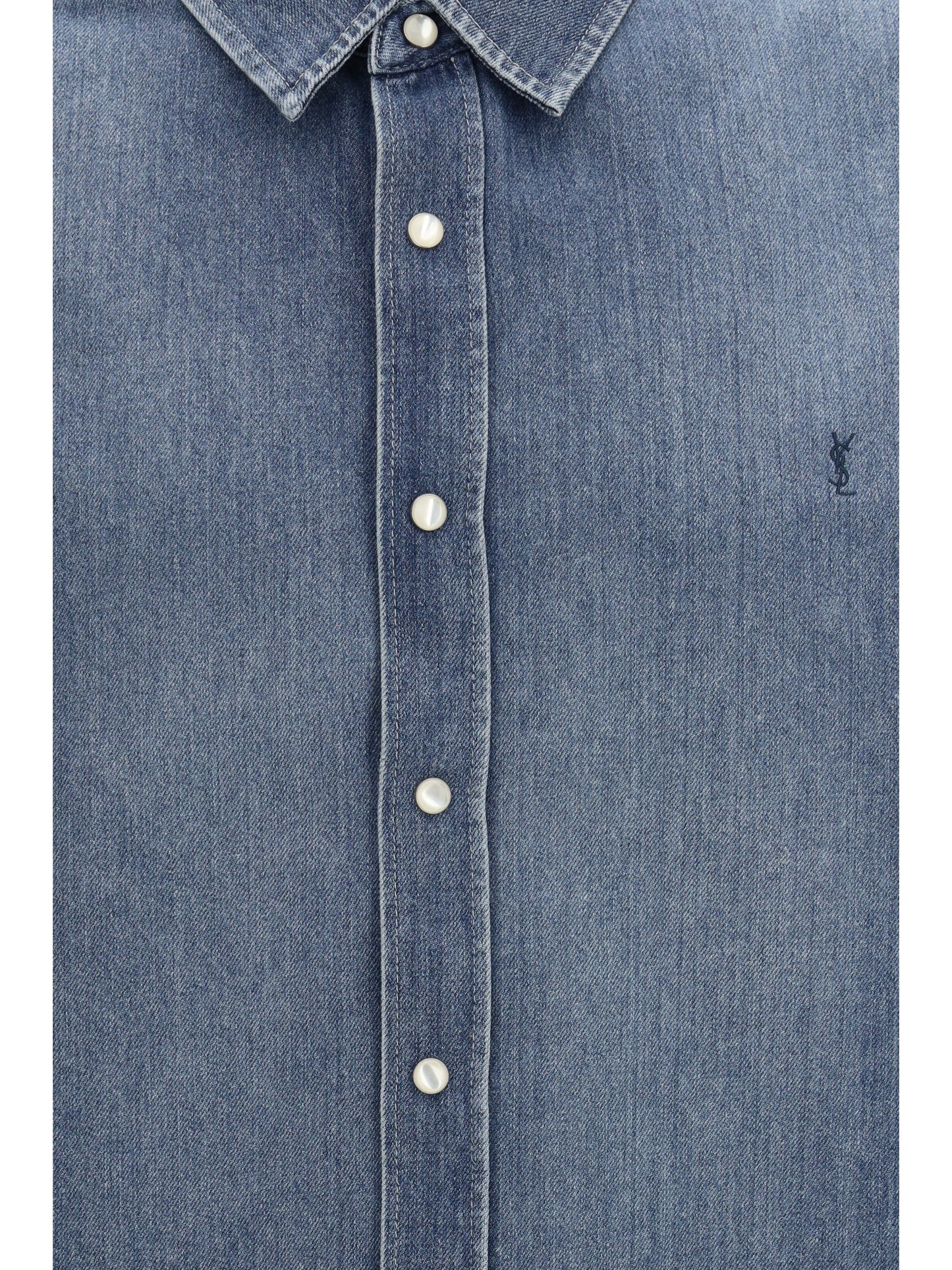Saint Laurent Men Denim Shirt SAINT LAURENT