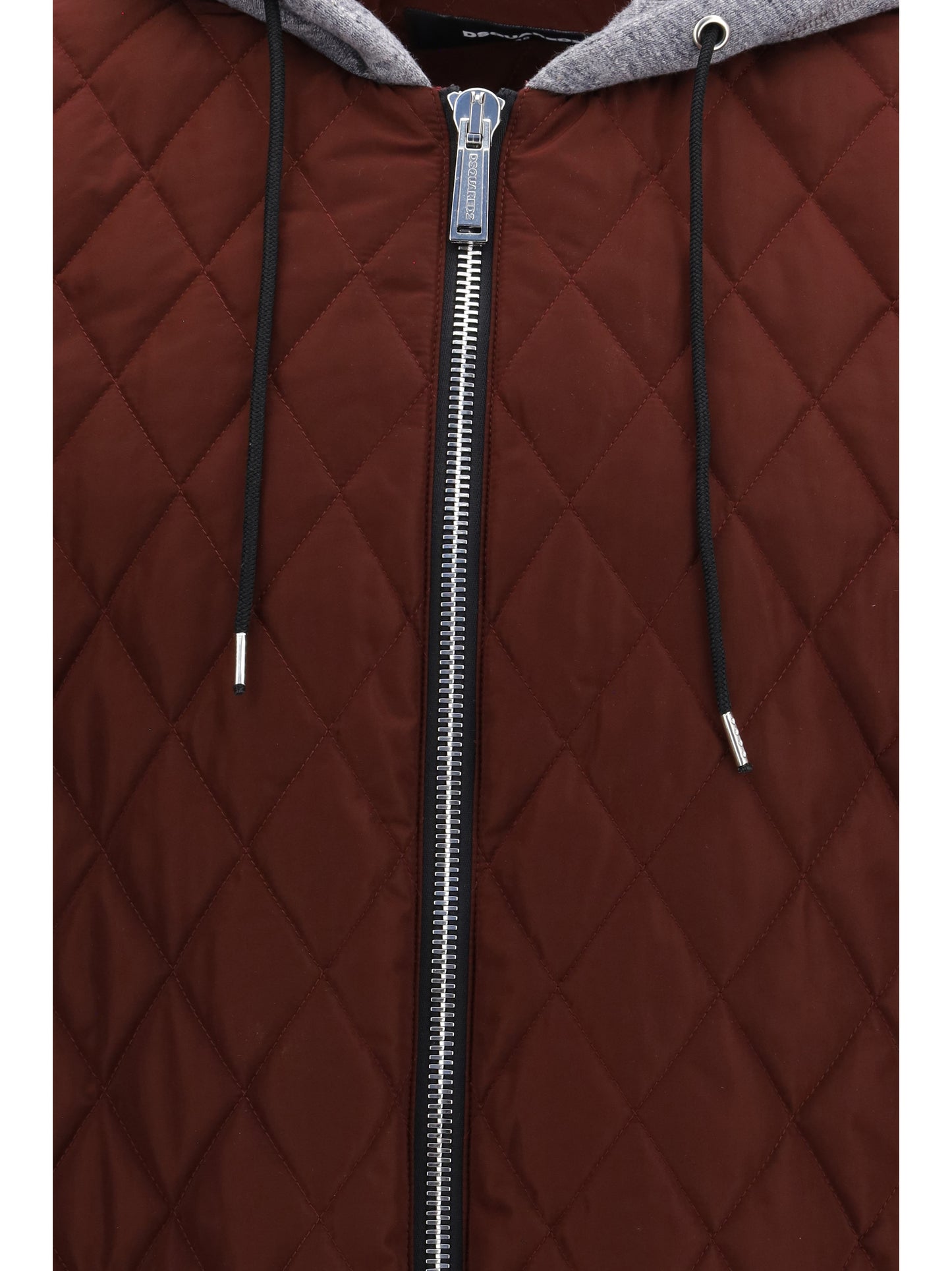 Dsquared2 Men Quilted Hooded Bomber Jacket DSQUARED2