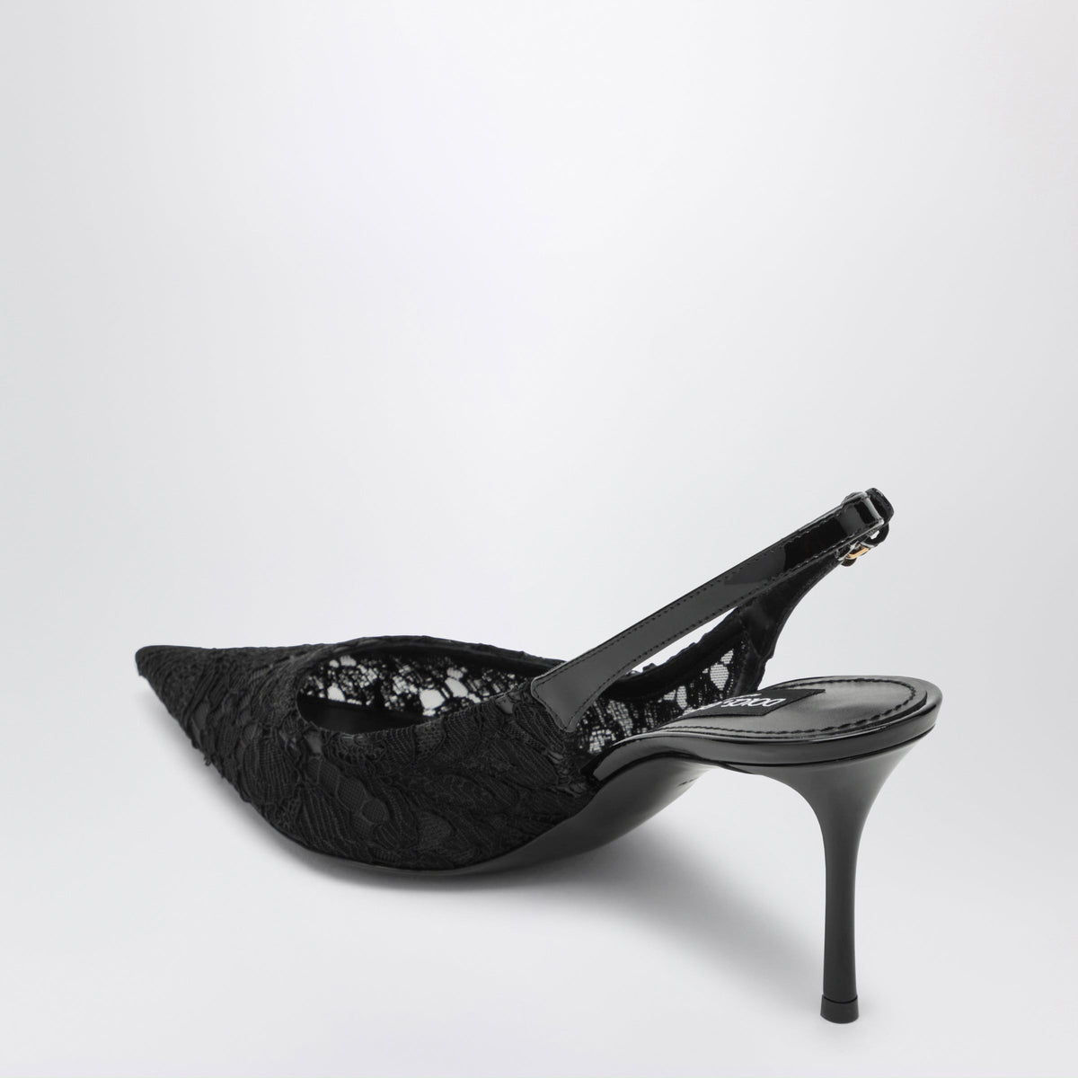 Dolce&Gabbana Cardinal Red Lace And Patent Slingback Shoes Women DOLCE & GABBANA