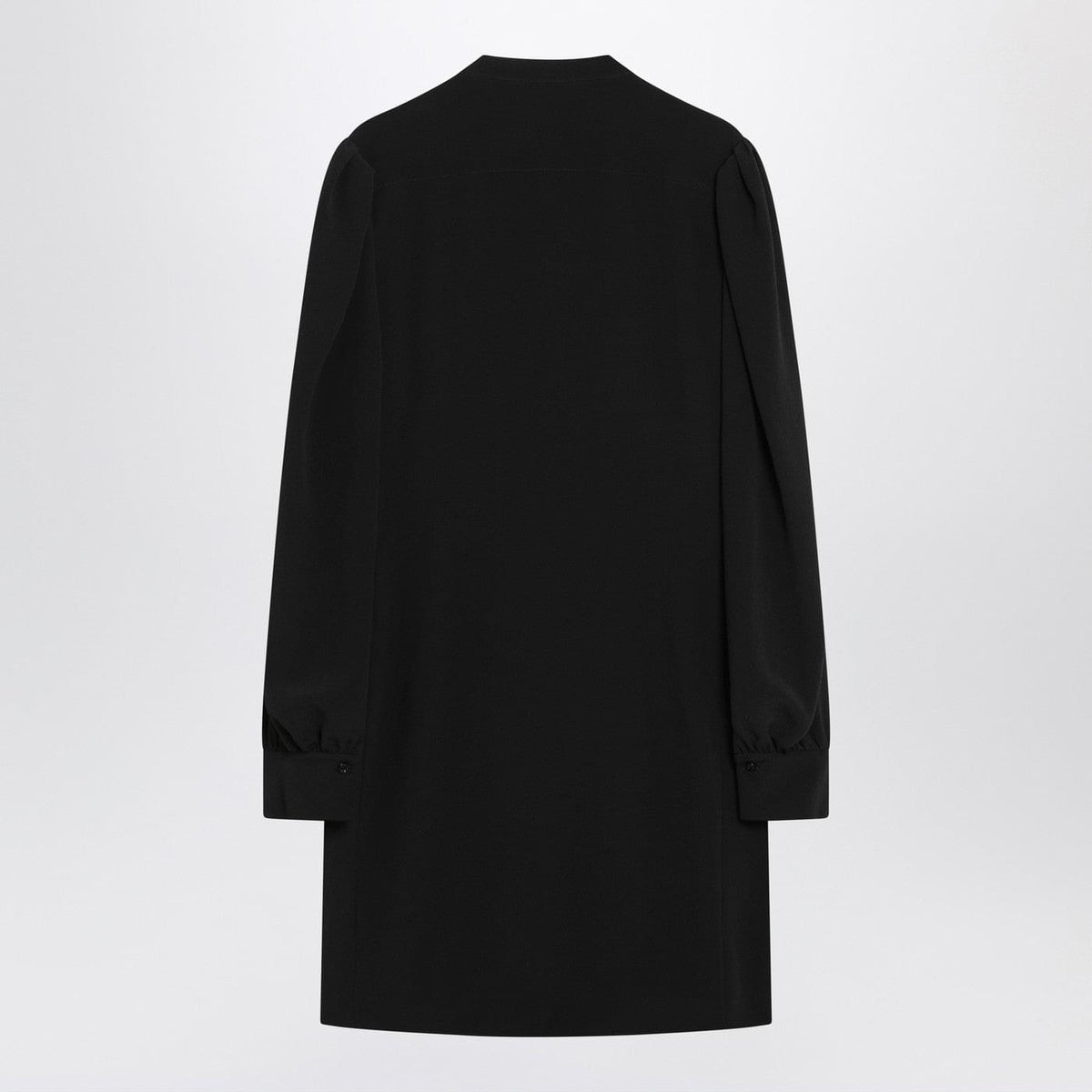 Chloe Black Ruffled Dress In Silk Blend Women CHLOE
