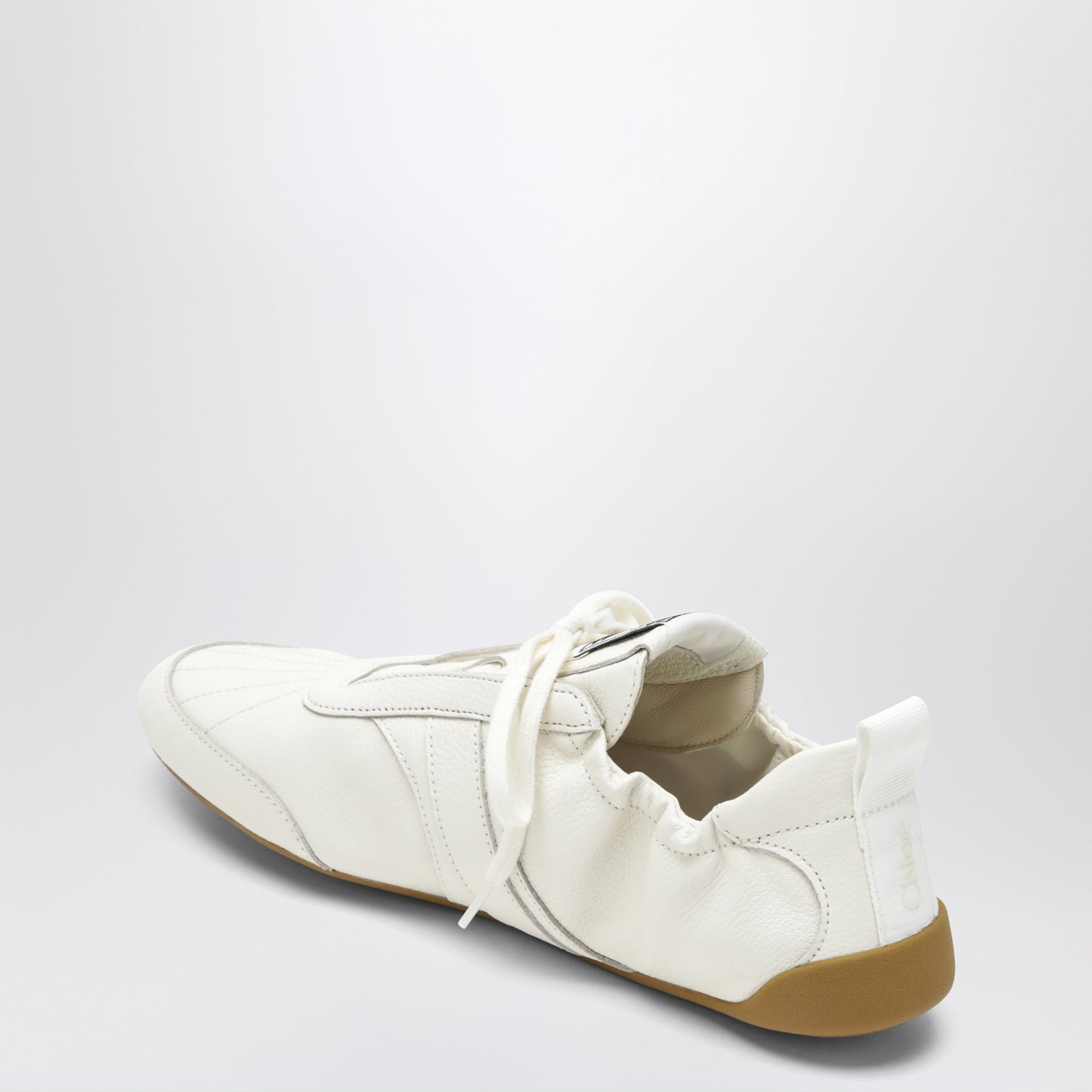 Chloe White Chloe Kick Leather Sneakers Women CHLOE
