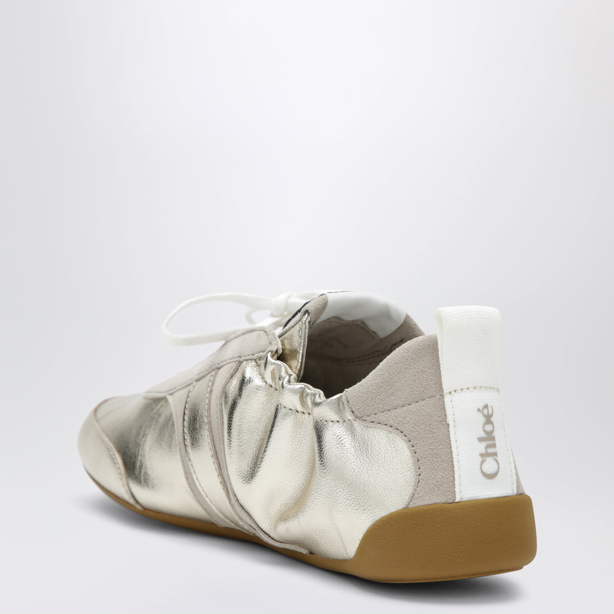 Chloe Chloe Kick Sneakers In Palladium Metallic Finish Women CHLOE