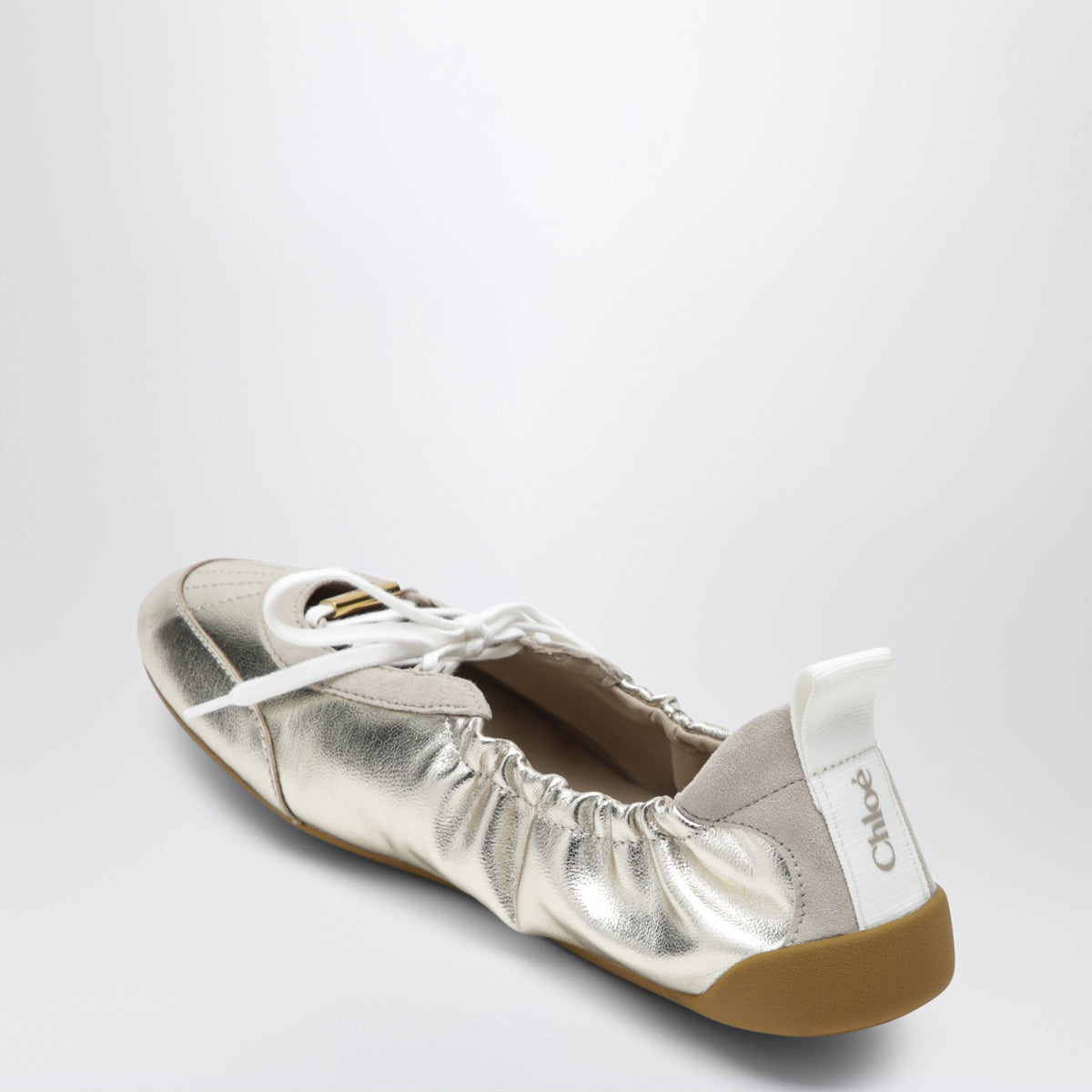 Chloe Chloe Kick Ballet Sneakers In Metallic Nappa Leather Women CHLOE