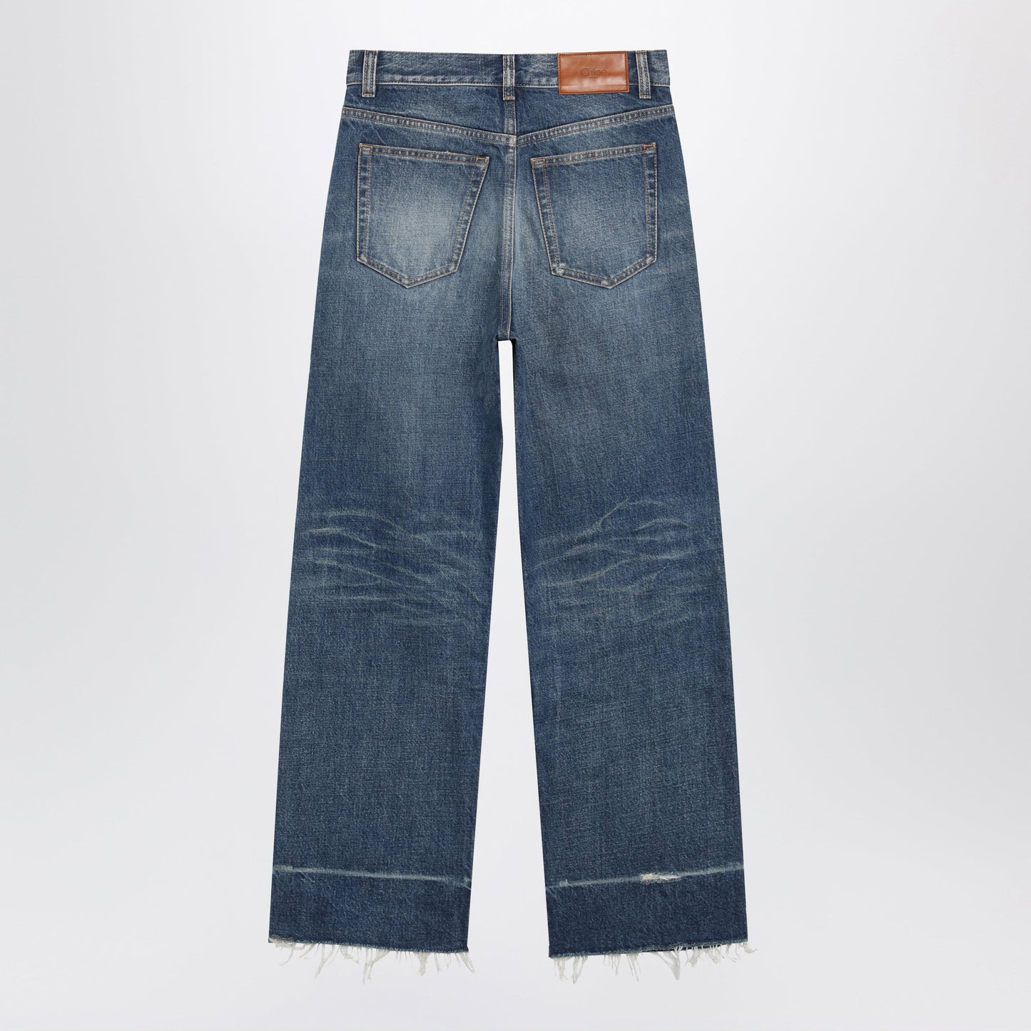 Chloe Bootcut Denim Jeans In Dark Cobalt Cotton Women CHLOE