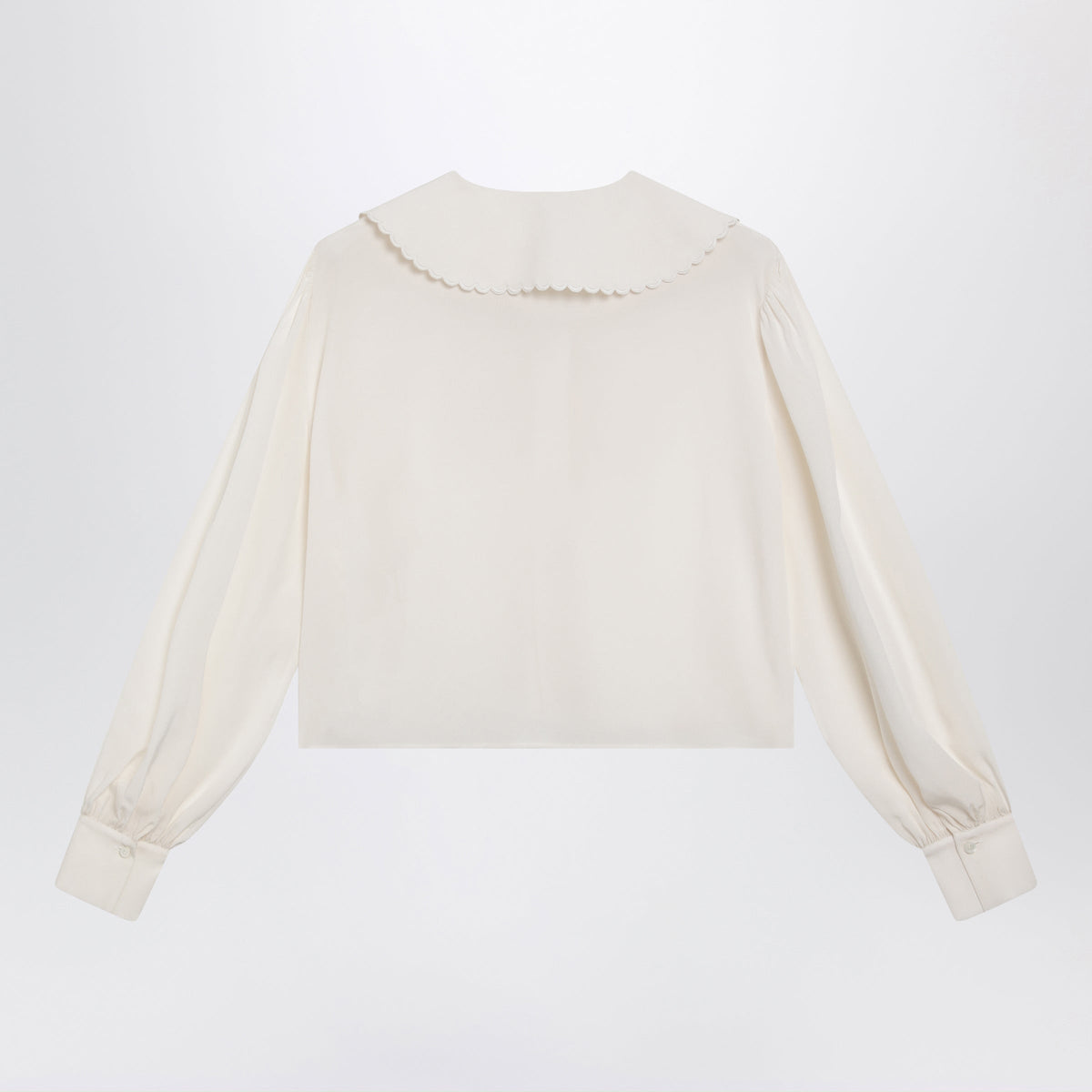 Chloe Milk White Silk Blouse Women CHLOE