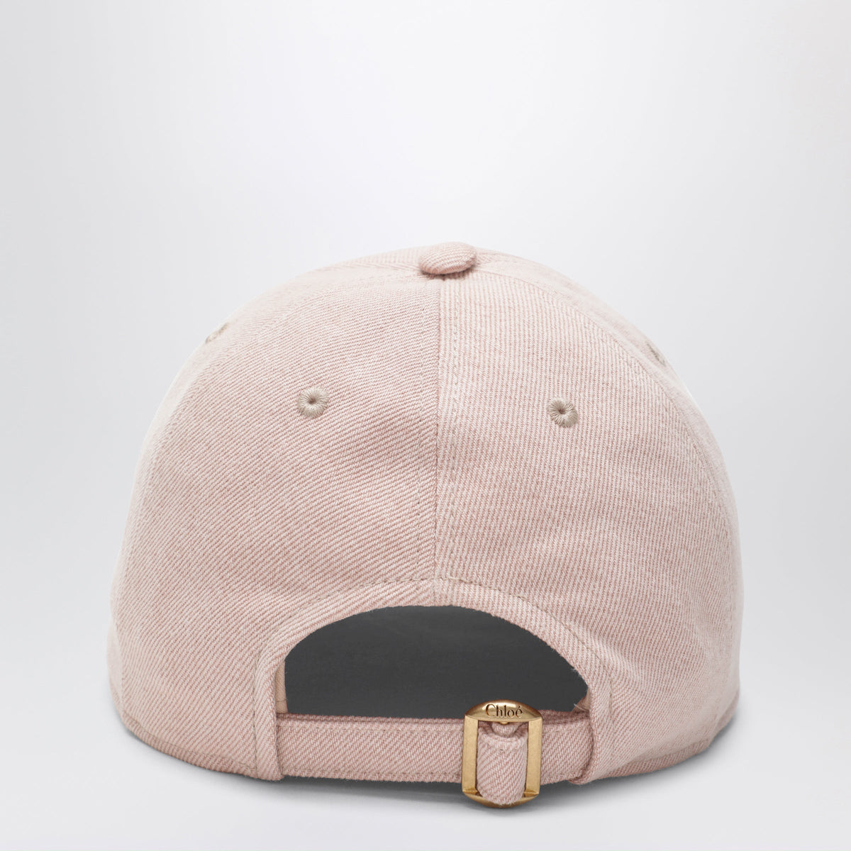 Chloe Pink Cotton Denim Baseball Cap Women CHLOE