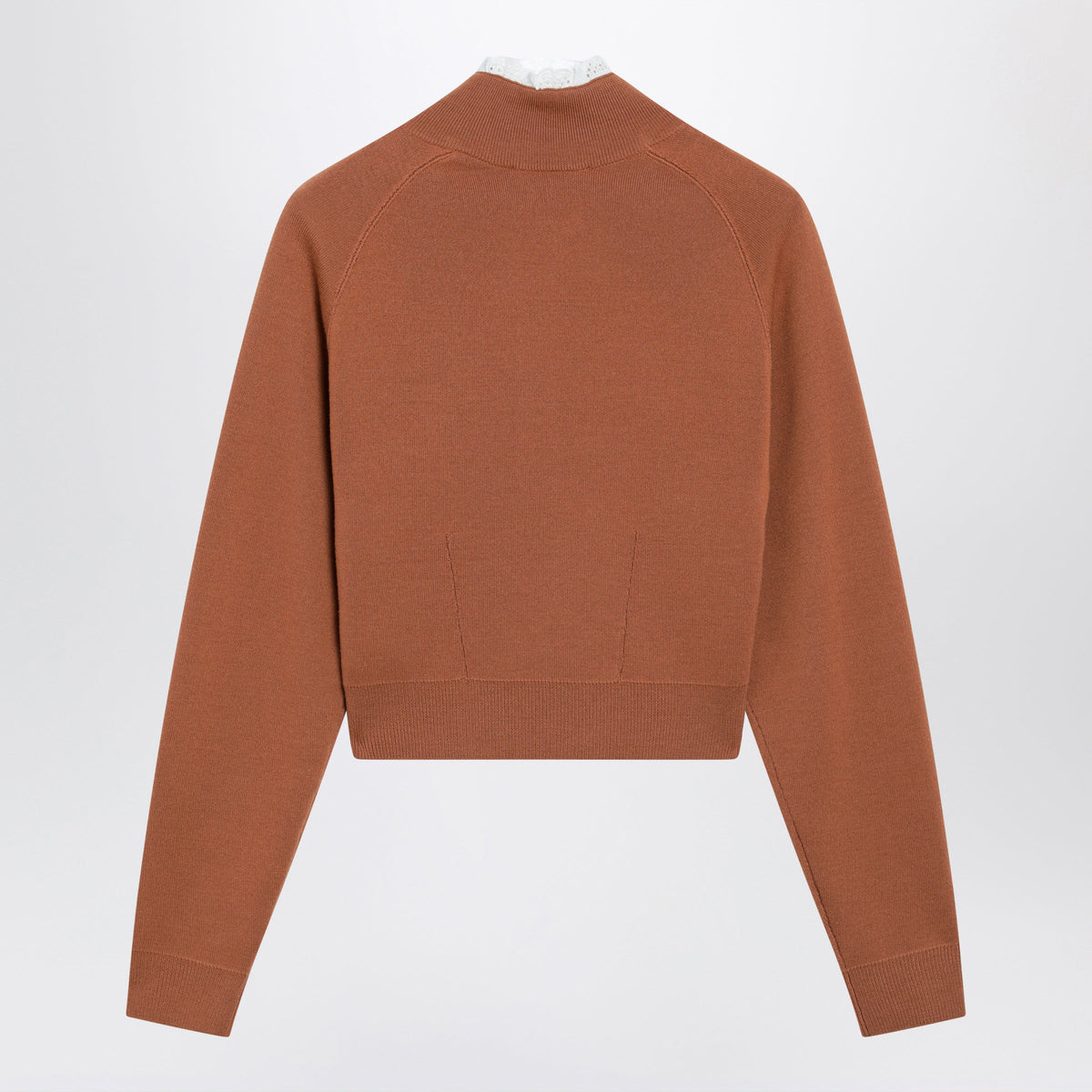 Chloe Cognac-Colored Wool Sweater Women CHLOE