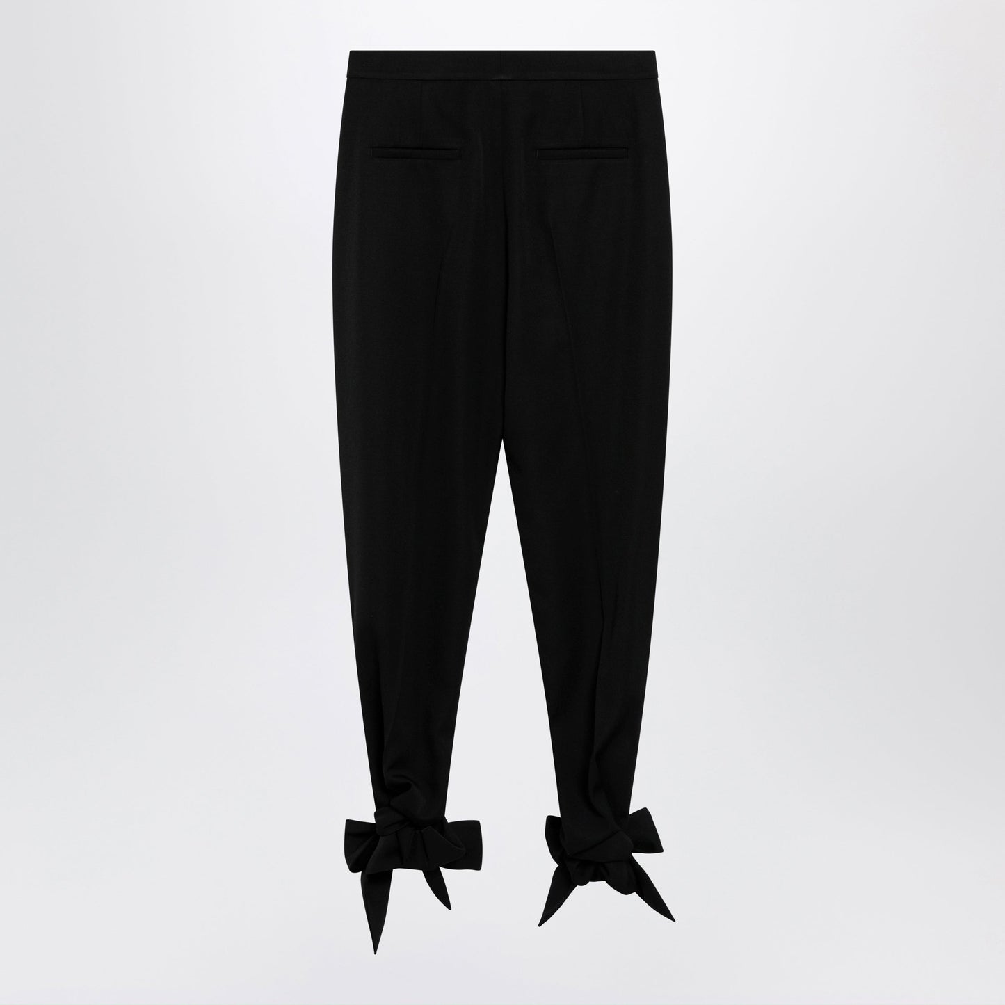 Chloe Black Pleated Fluid Crãªpe De Chine Trousers Women CHLOE