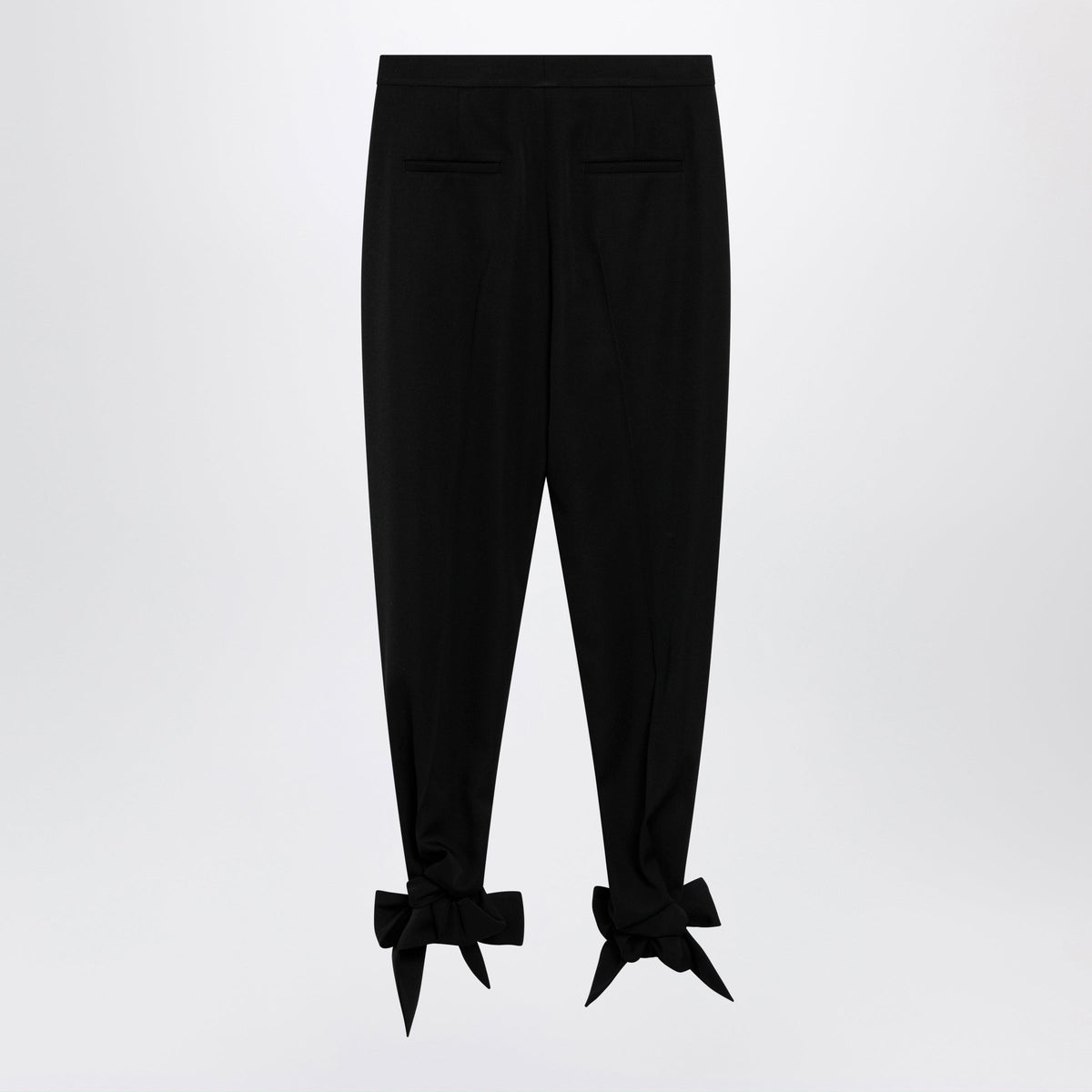 Chloe Black Pleated Fluid Crãªpe De Chine Trousers Women CHLOE