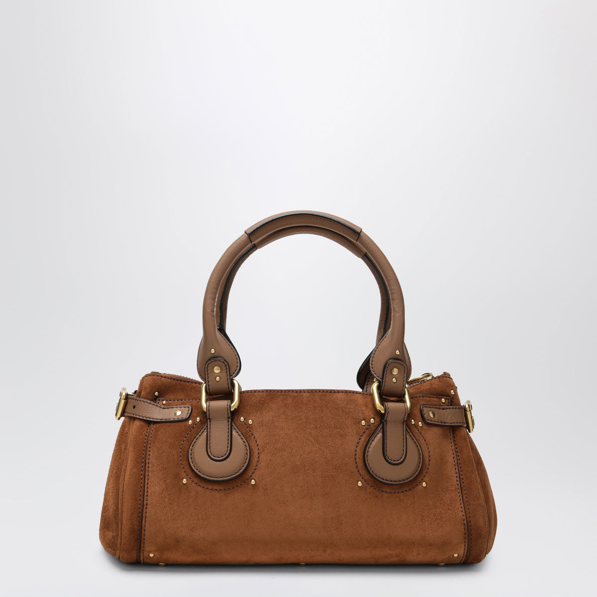 Chloe Paddington Suede Calf Leather Bag In Vintage Brown Women CHLOE