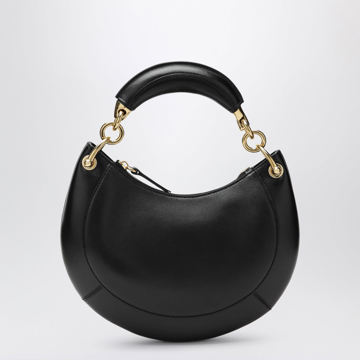 Chloe Black Leather Marcie Shoulder Bag Women CHLOE