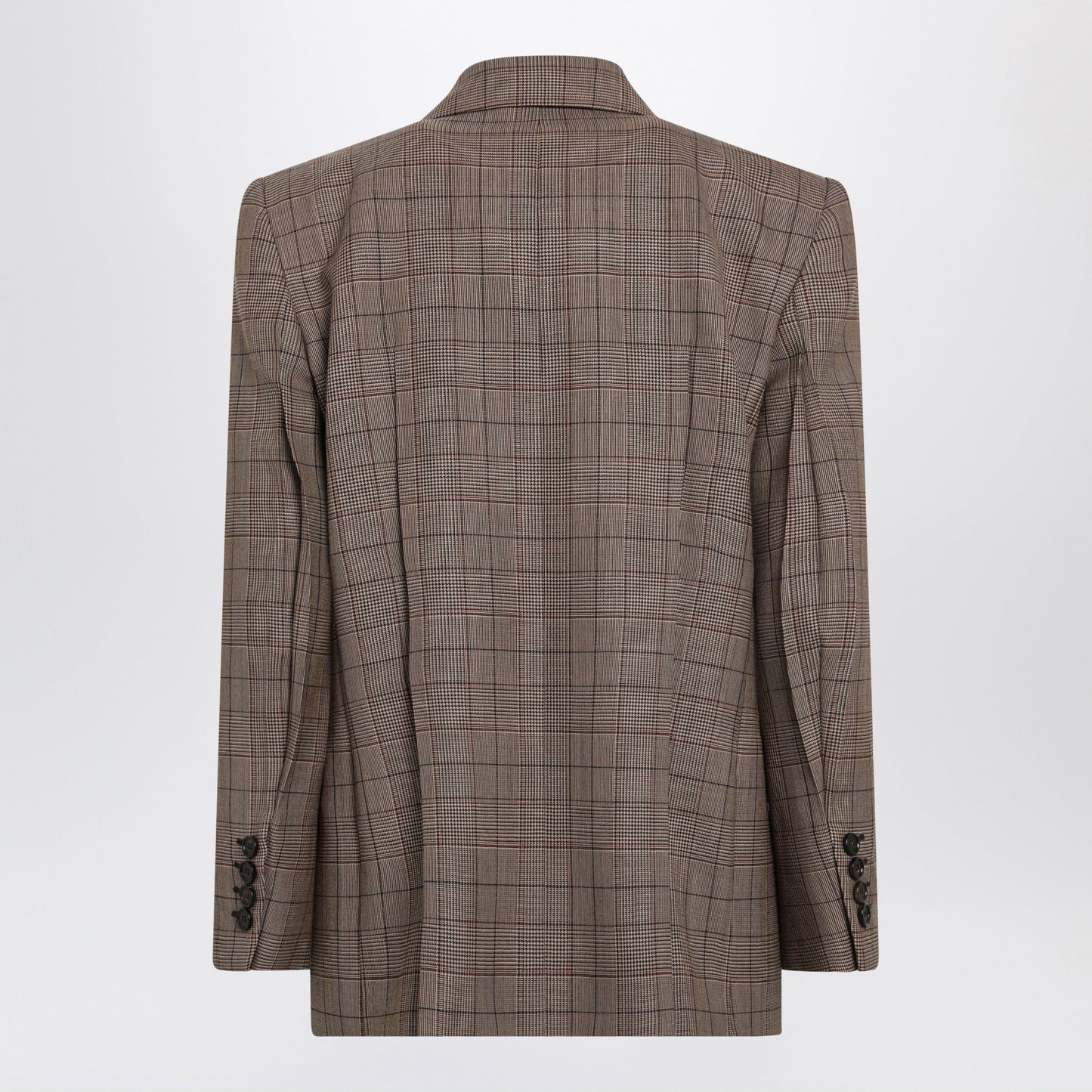 Chloe Brown Prince Of Wales Double-Breasted Jacket Women CHLOE
