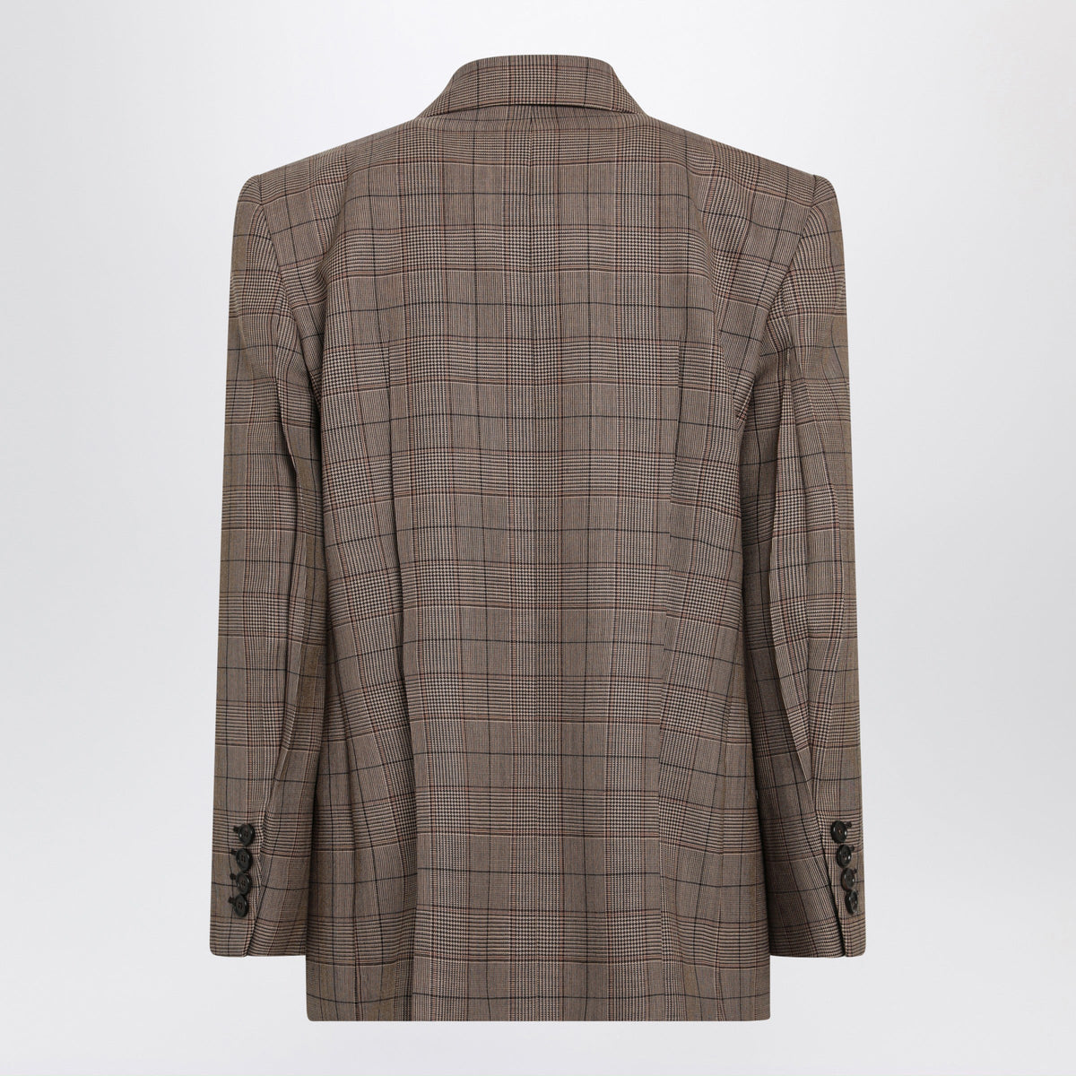 Chloe Brown Prince Of Wales Double-Breasted Jacket Women CHLOE