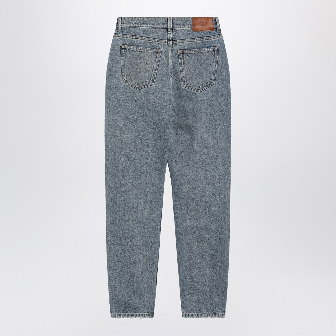 Chloe Light Indigo High-Waisted Tapered Jeans Women CHLOE