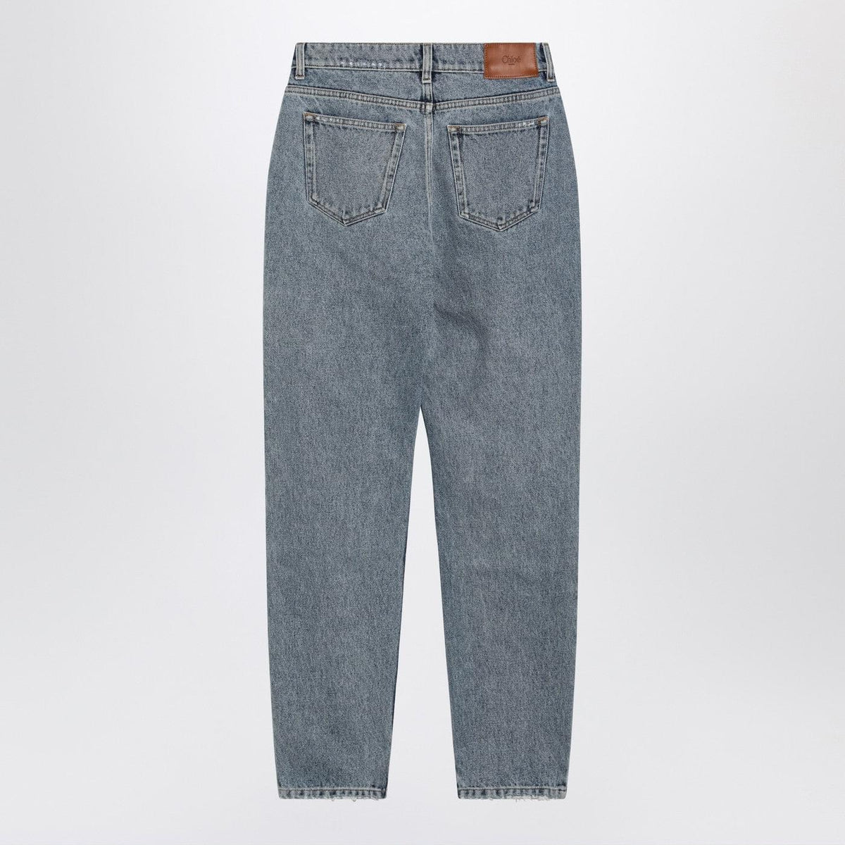 Chloe Light Indigo High-Waisted Tapered Jeans Women CHLOE
