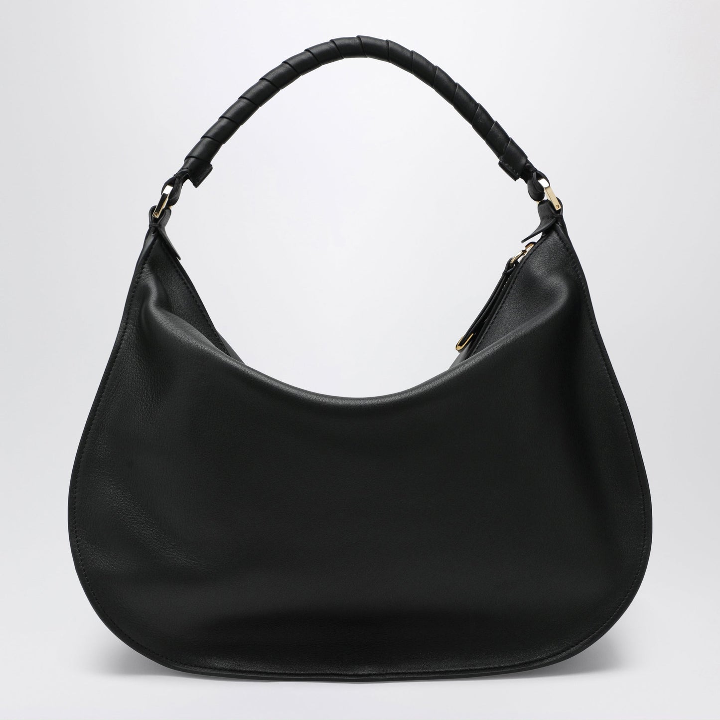 Chloe Black Leather Marcie Shoulder Bag Women CHLOE