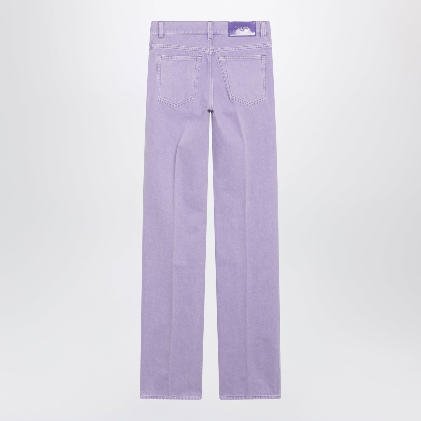 Chloe Straight Jeans In Lavender Organic Cotton Denim Women CHLOE