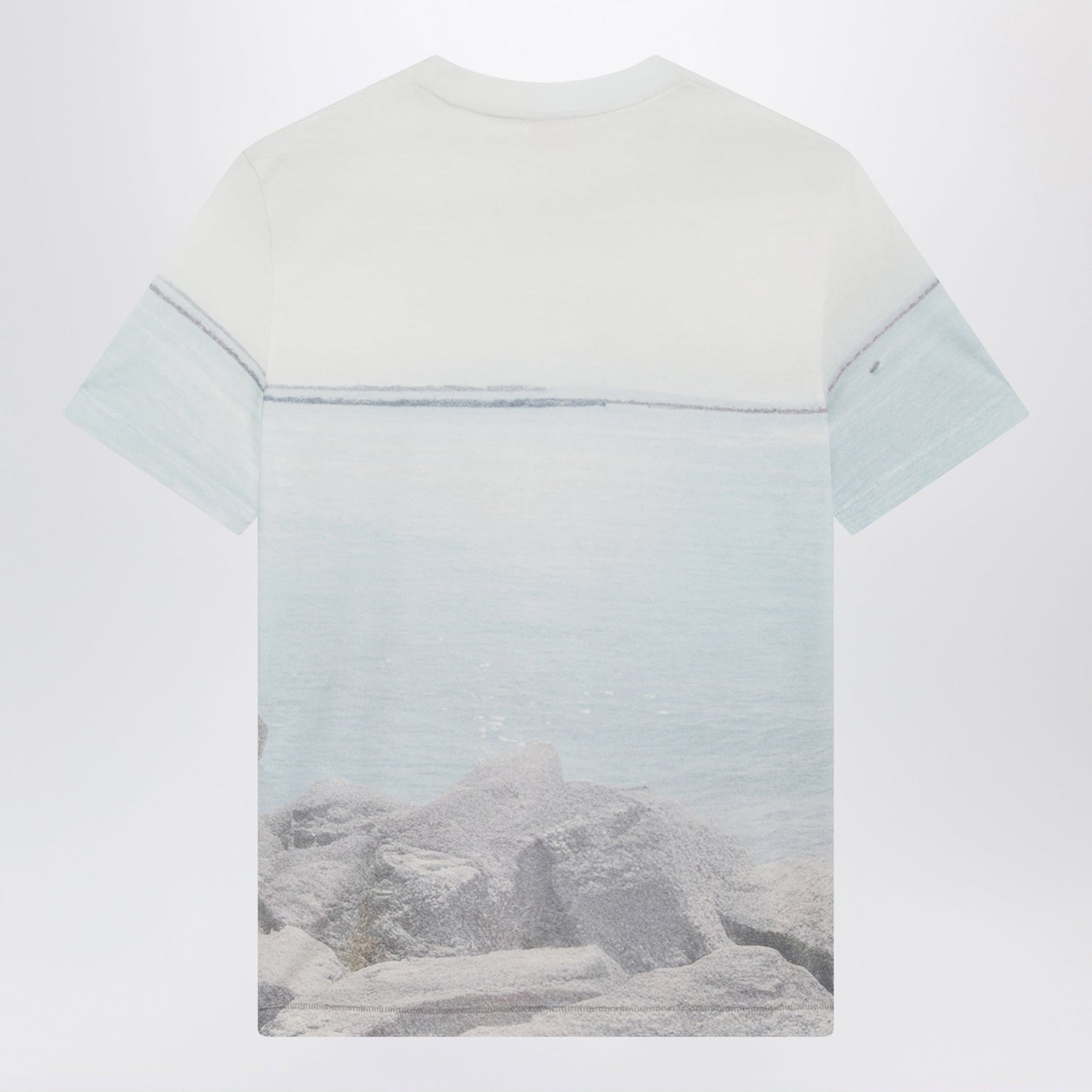 Chloe Crewneck Logo T-Shirt In Cotton Jersey, Iconic Milk Women CHLOE