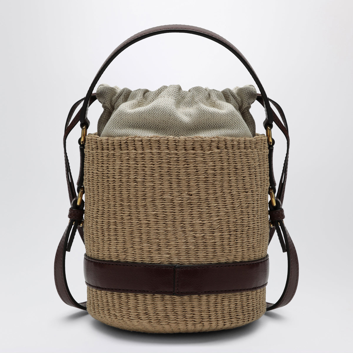 Chloe Charms Basket Bag In Natural Fibers Women CHLOE