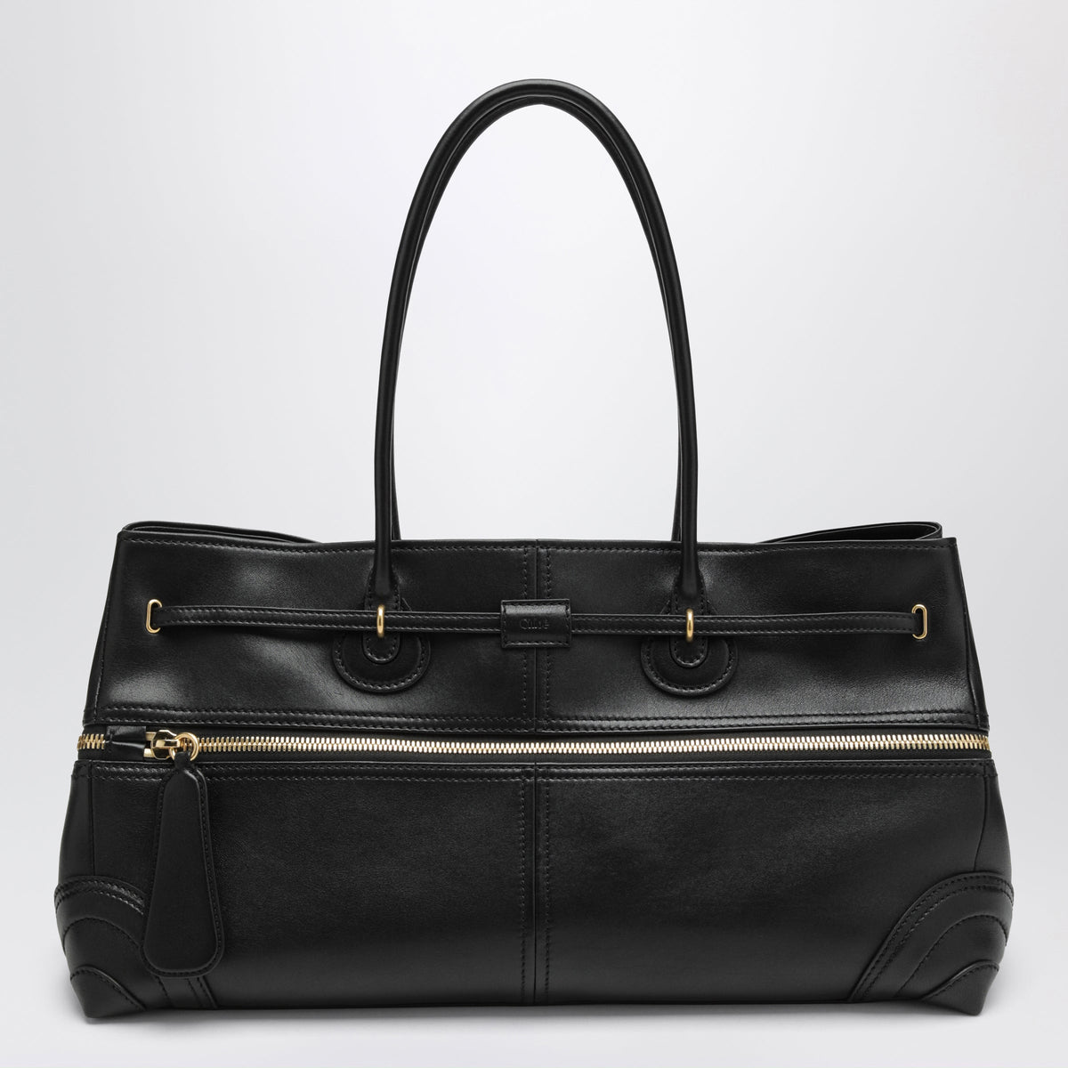 Chloe Paddington Sling Large Black Lambskin Bag Women CHLOE