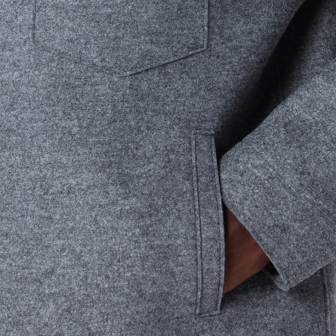 Harris Wharf London Light Grey Wool Jacket Men HARRIS WHARF LONDON