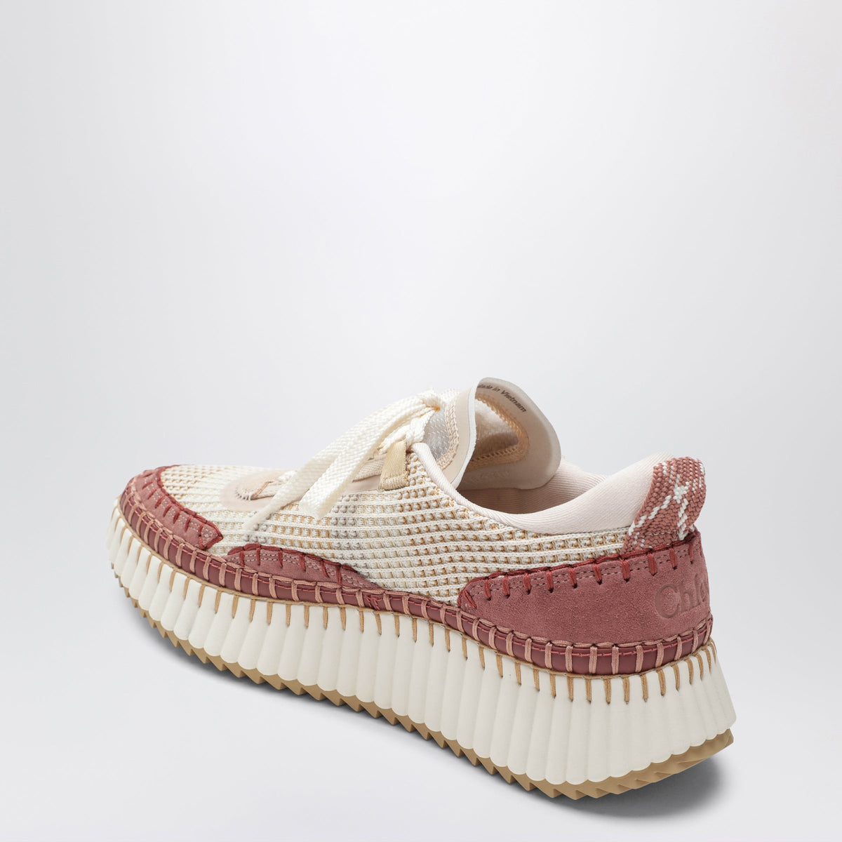 Chloe Nama Sneakers In Rosy Beige Women CHLOE