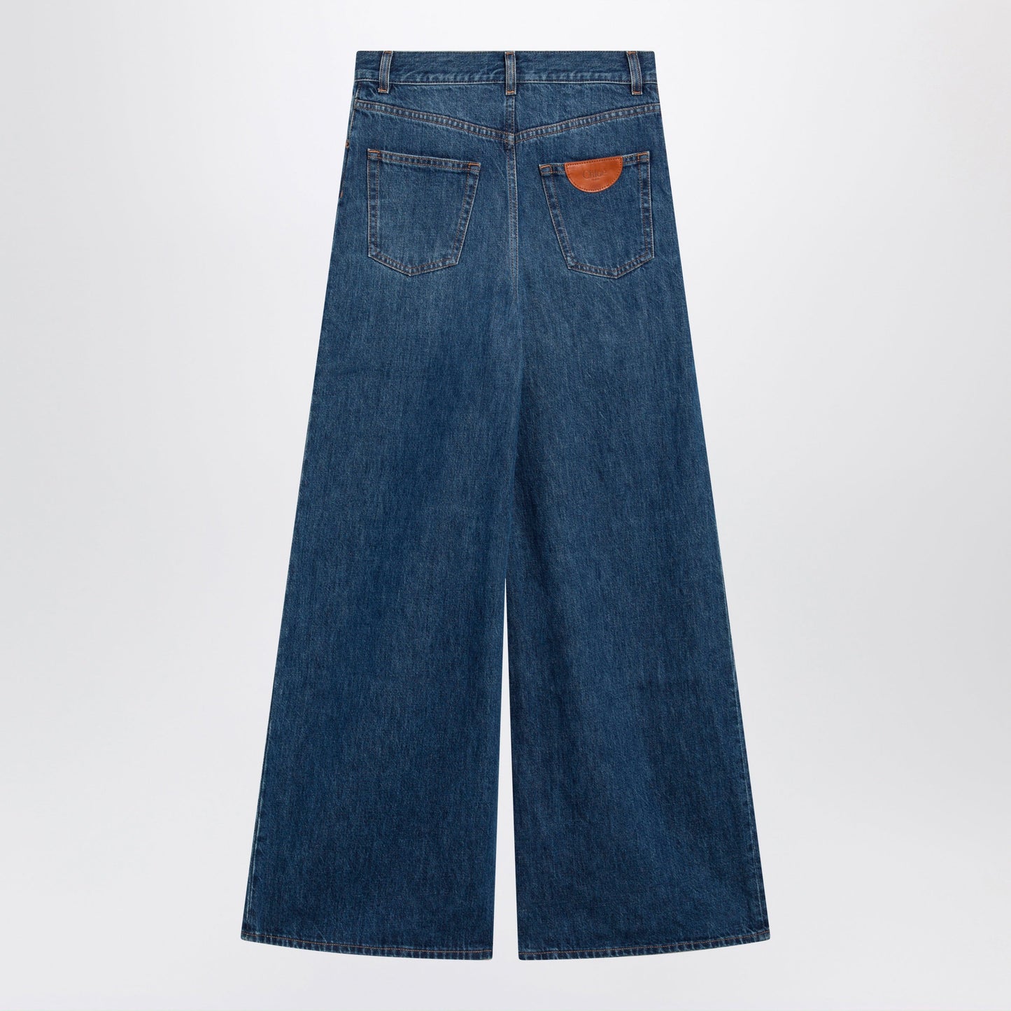 Chloe Chloe Flared Jeans In Washed Midnight Blue Denim Women CHLOE