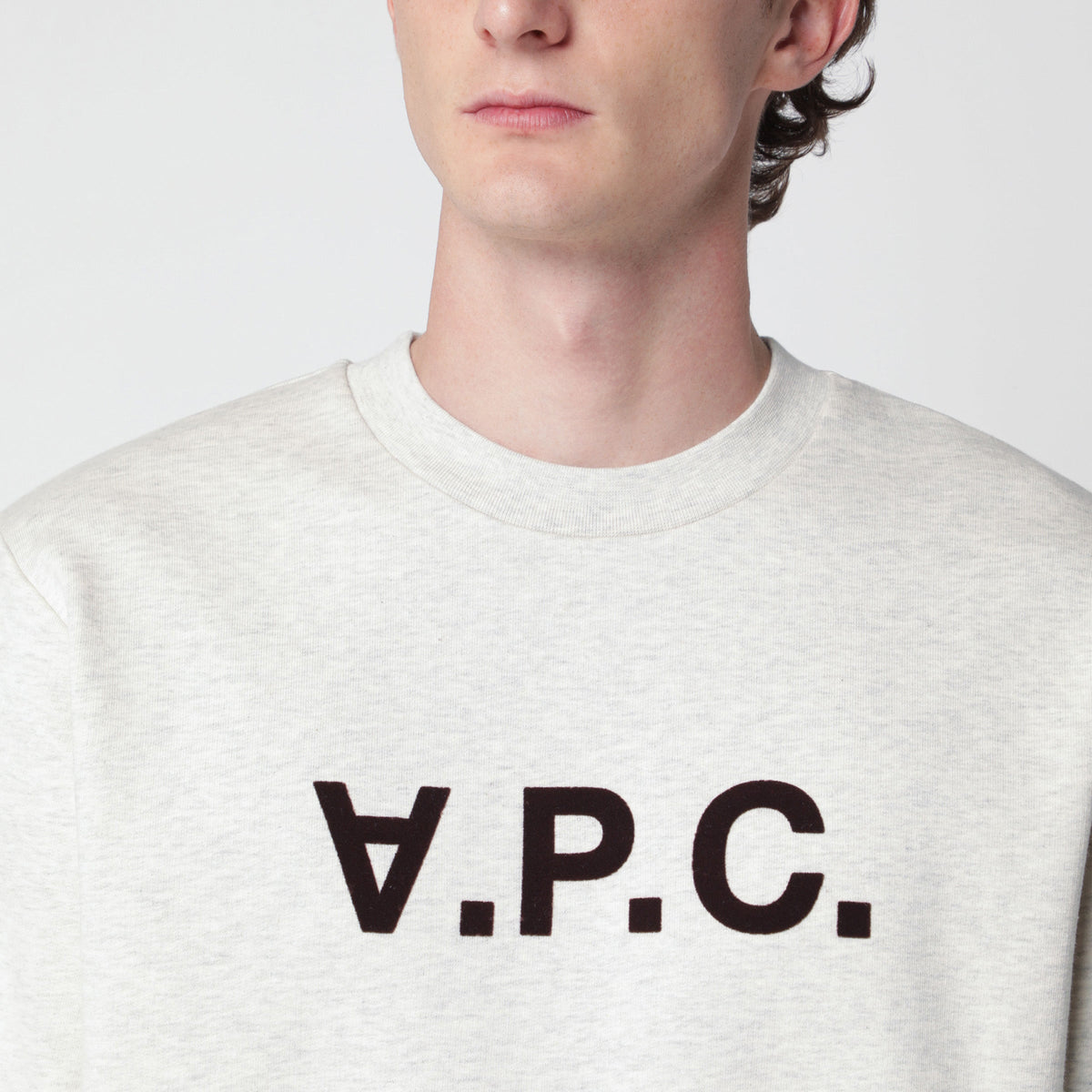A.P.C. Ecru Standard Grand Vpc Cotton Sweatshirt Men A.P.C.