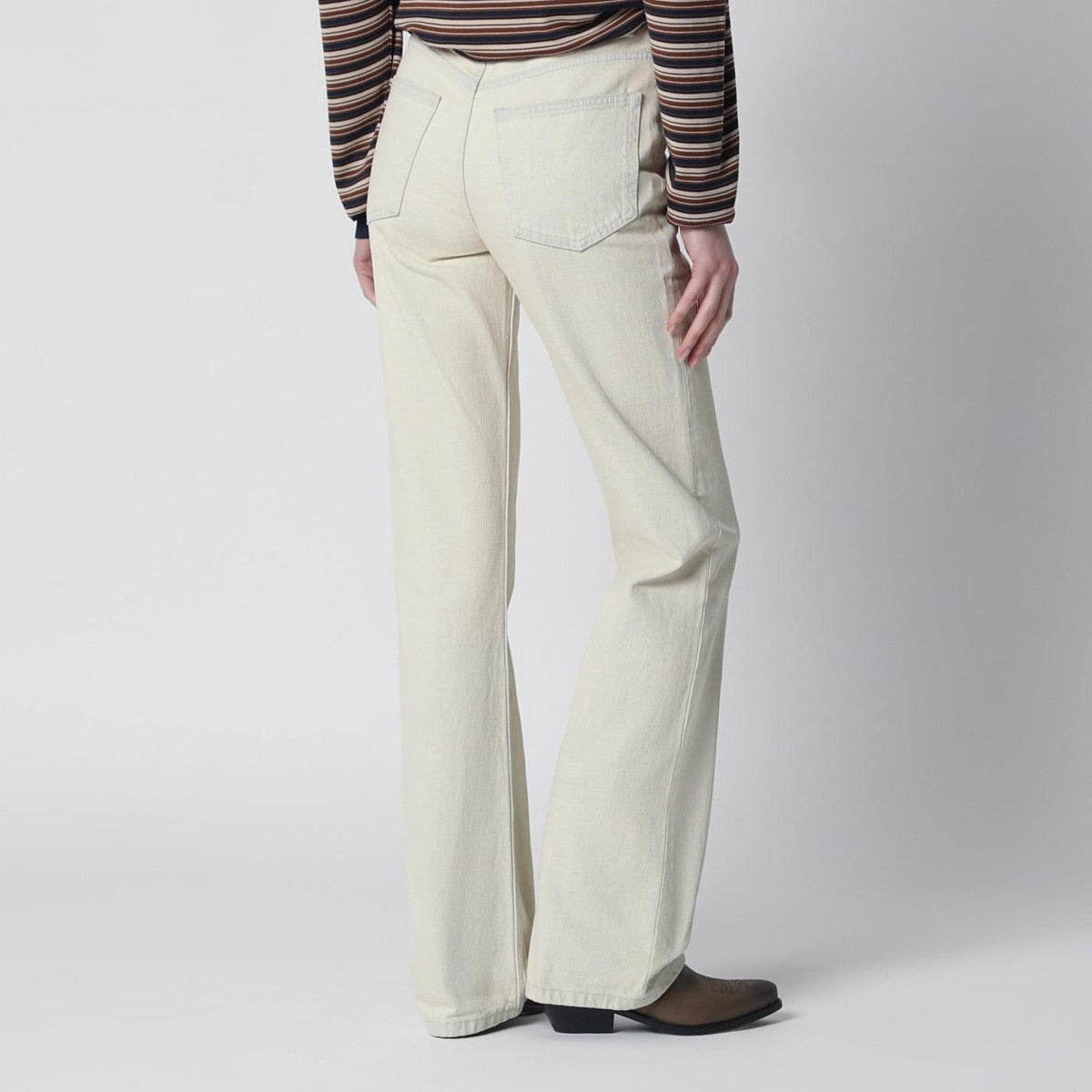 A.P.C. White Jeans With Faded Effect Women A.P.C.