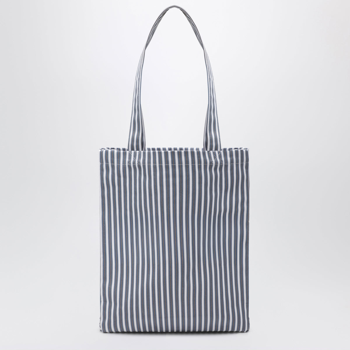 A.P.C. Light Blue Striped Lou Tote Bag In Cotton Women A.P.C.