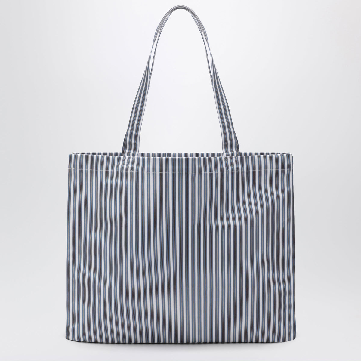 A.P.C. Light Blue Striped Lou Large Tote Bag In Cotton Women A.P.C.