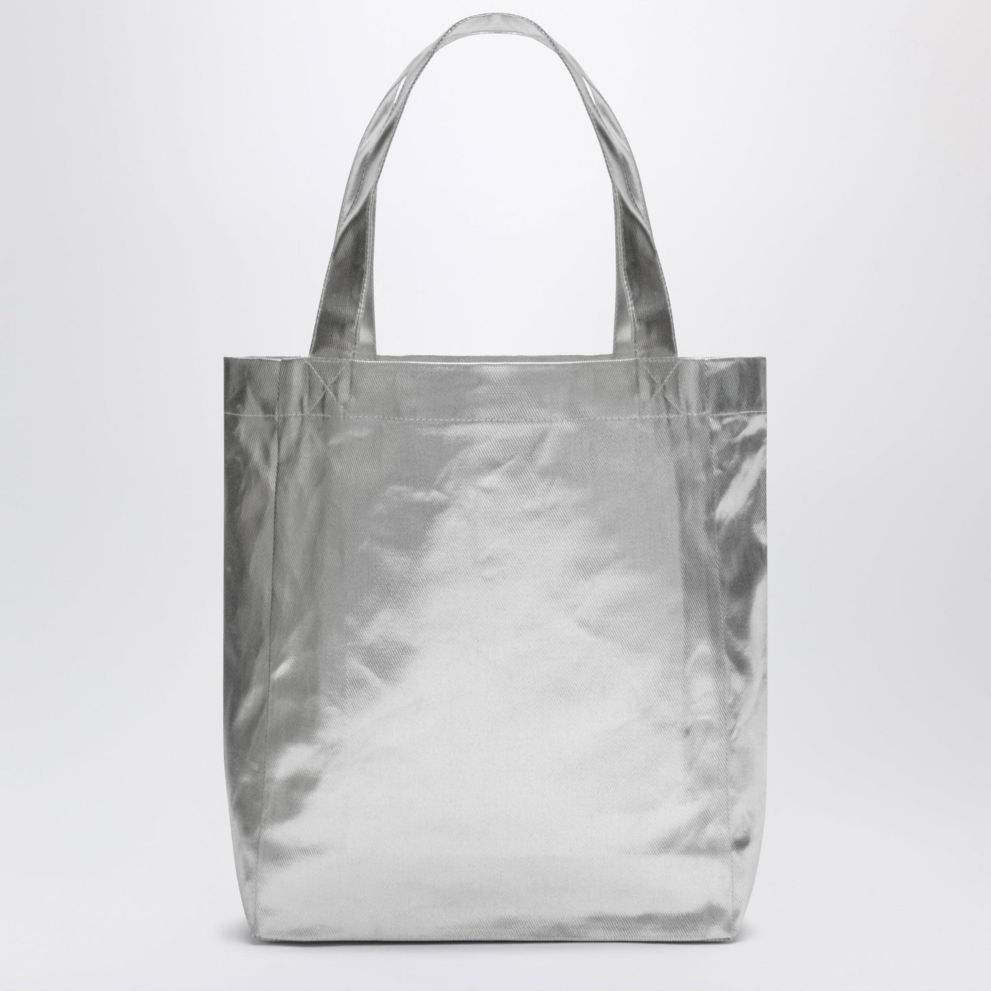 A.P.C. Small Lou Metallic Silver Tote Bag Women A.P.C.