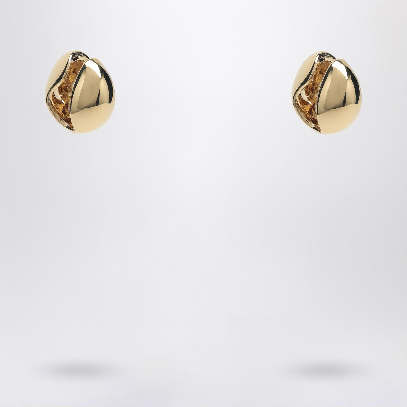 Coperni Gold C Logo Earrings Women COPERNI