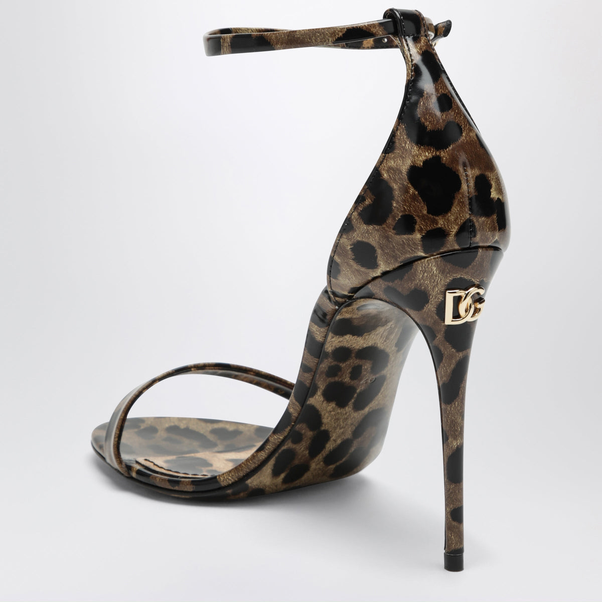 Dolce&Gabbana Keira Leopard-Print Leather Sandals Women DOLCE & GABBANA