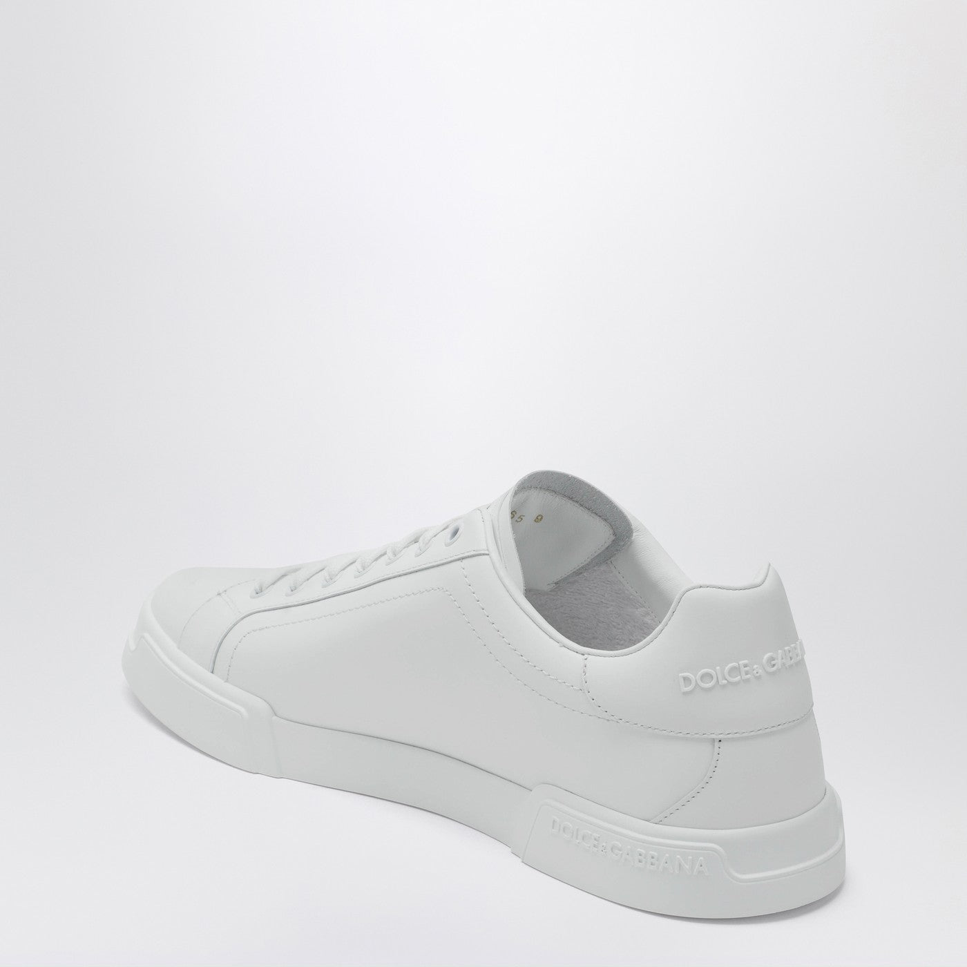 Dolce&Gabbana White Portofino Sneakers In Leather Men DOLCE & GABBANA