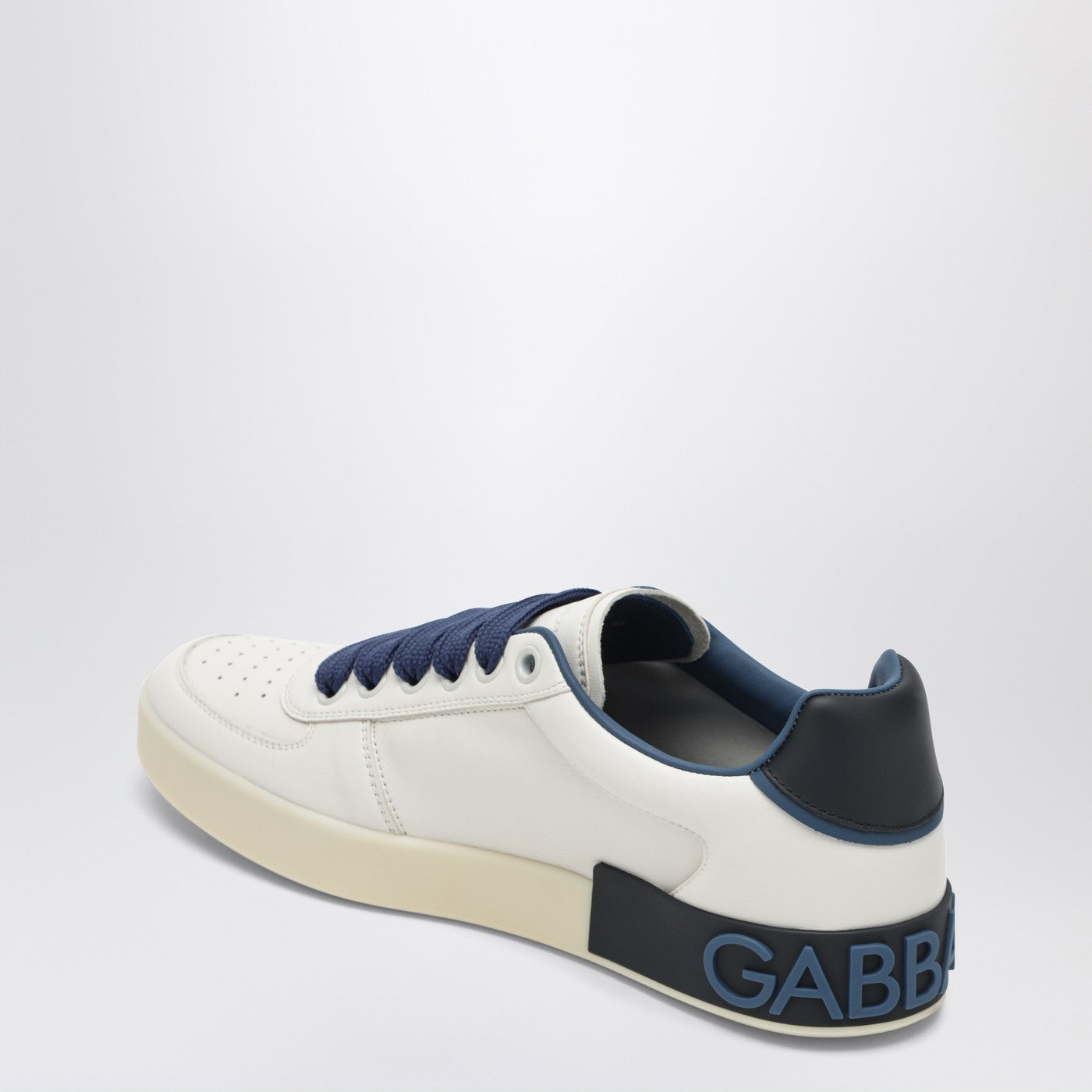 Dolce&Gabbana Portofino Sneakers White/Denim Blue Men DOLCE & GABBANA