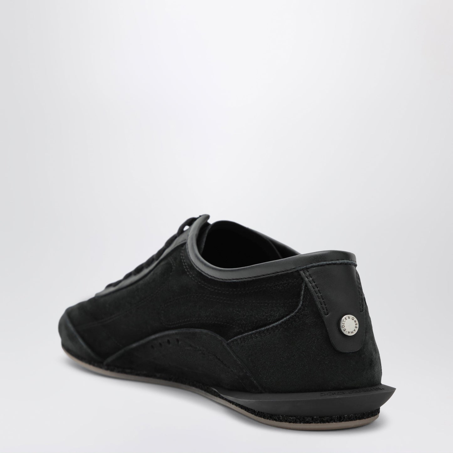 Dolce&Gabbana Black Dg Sailing Raffia Trainers Men DOLCE & GABBANA