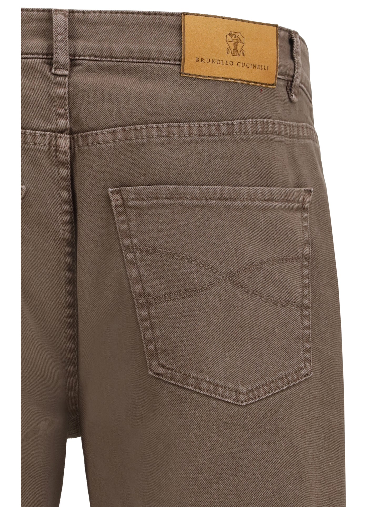 Brunello Cucinelli Men Jeans With Turn-Up Hem BRUNELLO CUCINELLI