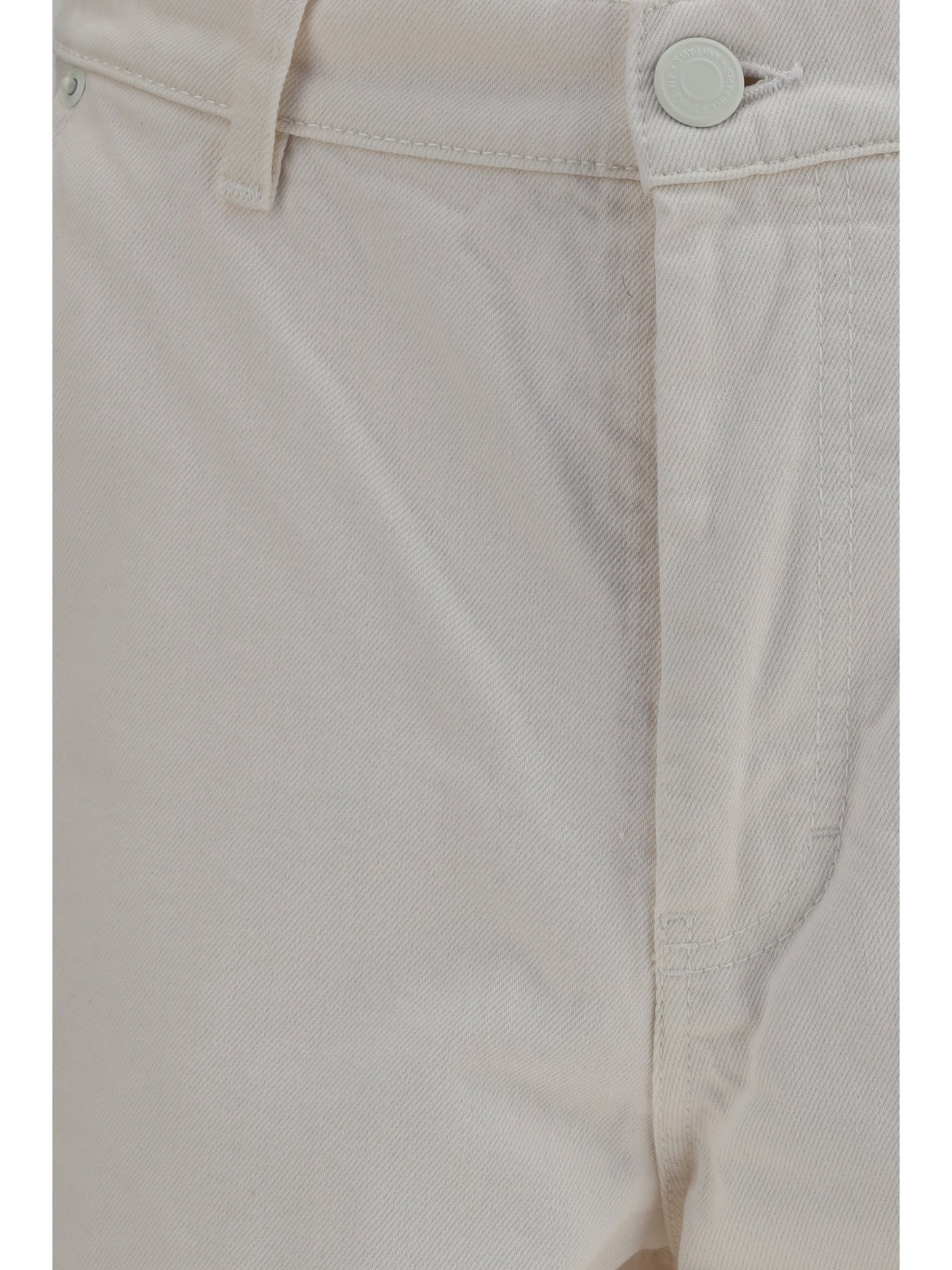 Ami Paris Men Wide Twill Cotton Shorts AMI PARIS