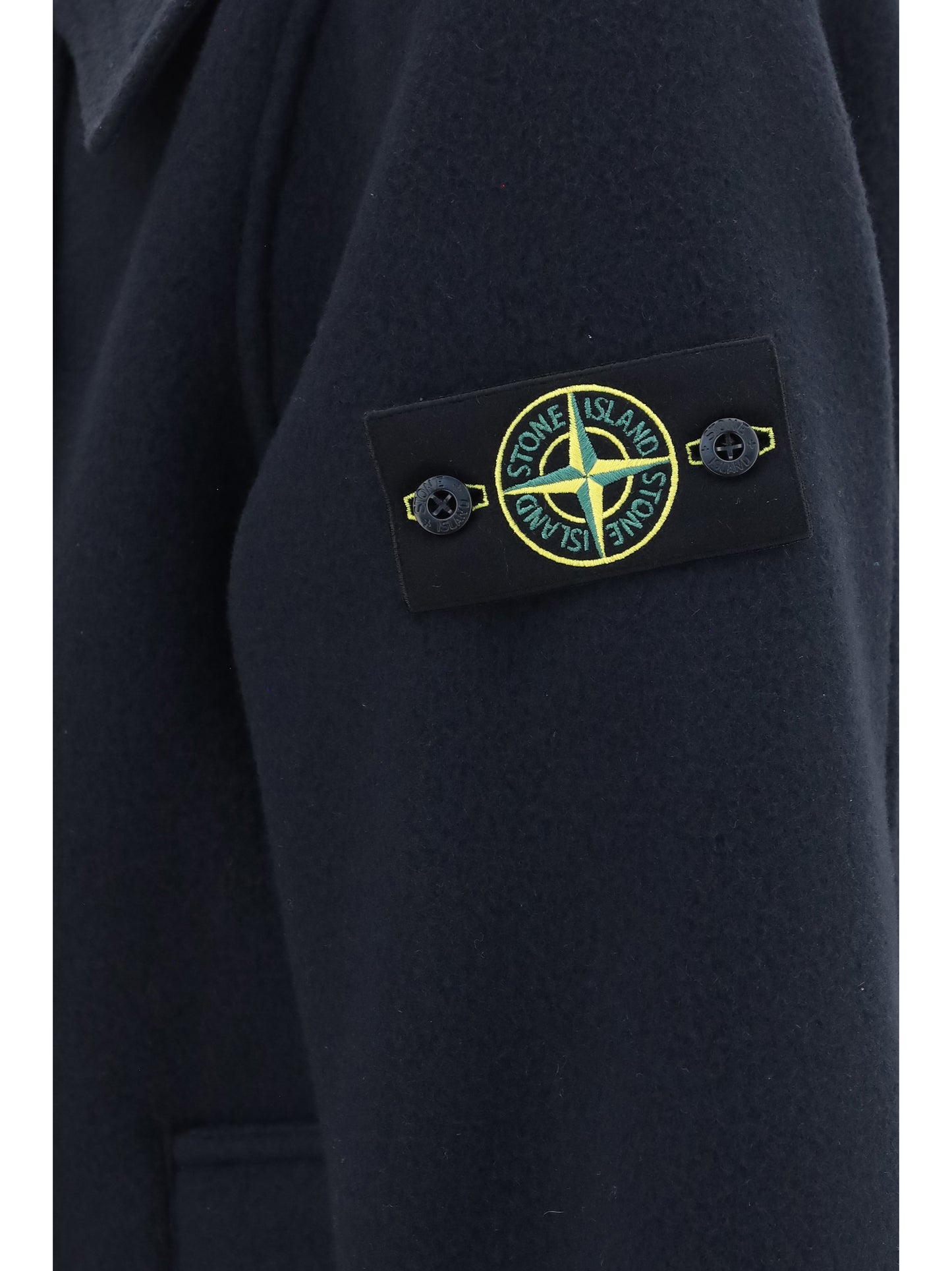 Stone Island Men Double-Breasted Wool And Cashmere Jacket STONE ISLAND