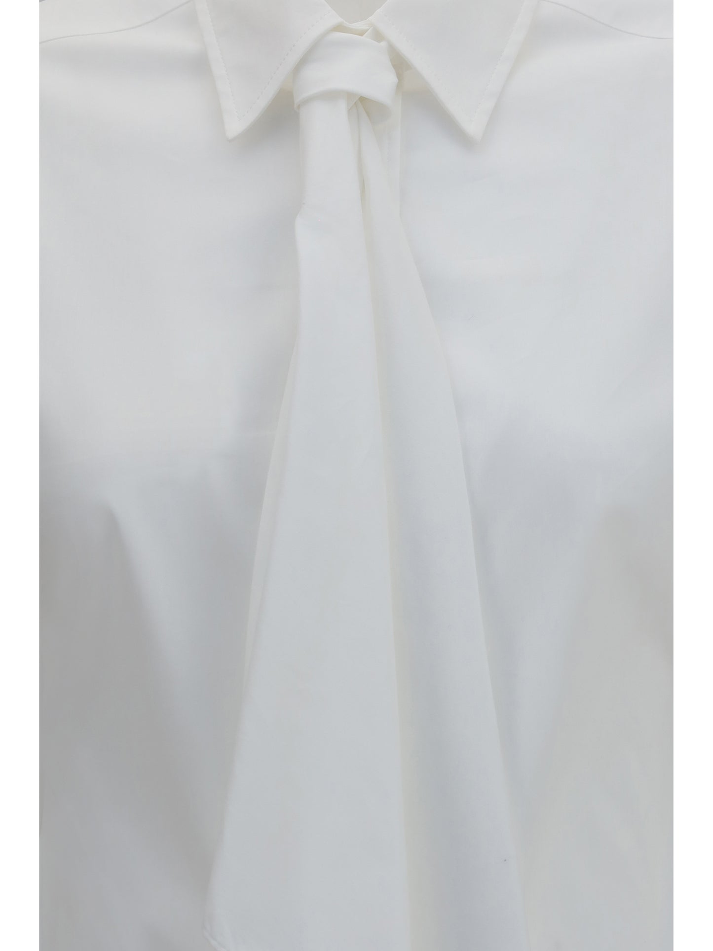 Brunello Cucinelli Women Cotton Blend Shirt With Tie BRUNELLO CUCINELLI