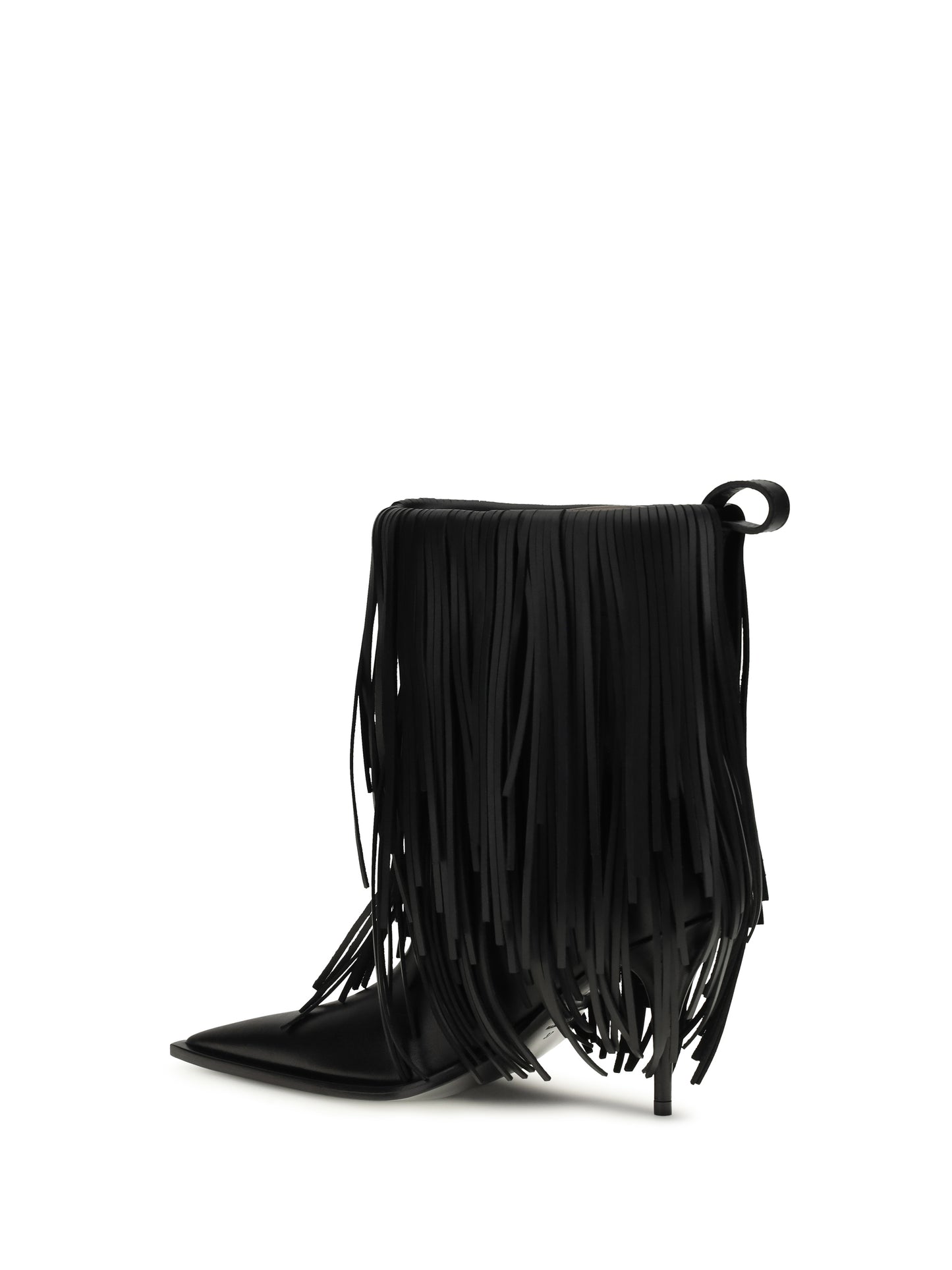 Balenciaga Women Avenue Fringe Ankle Boots BALENCIAGA
